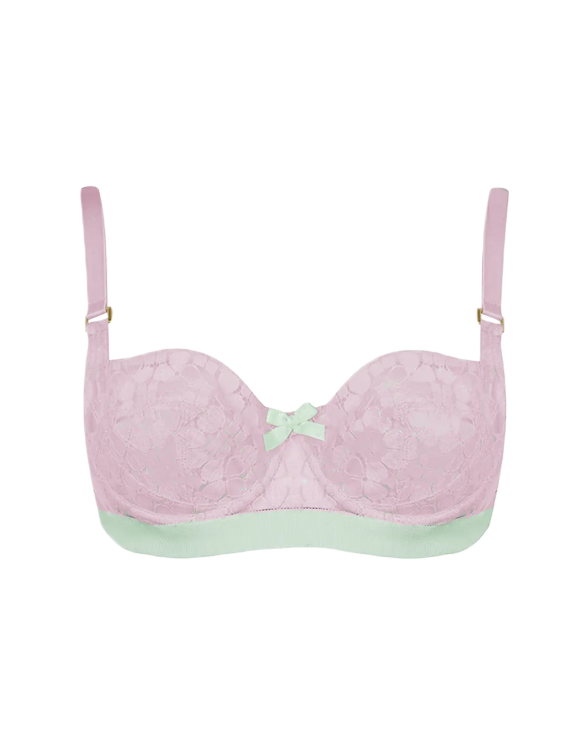 Quin Full Cup Bra Baby Pink/Mint | Agent Provocateur