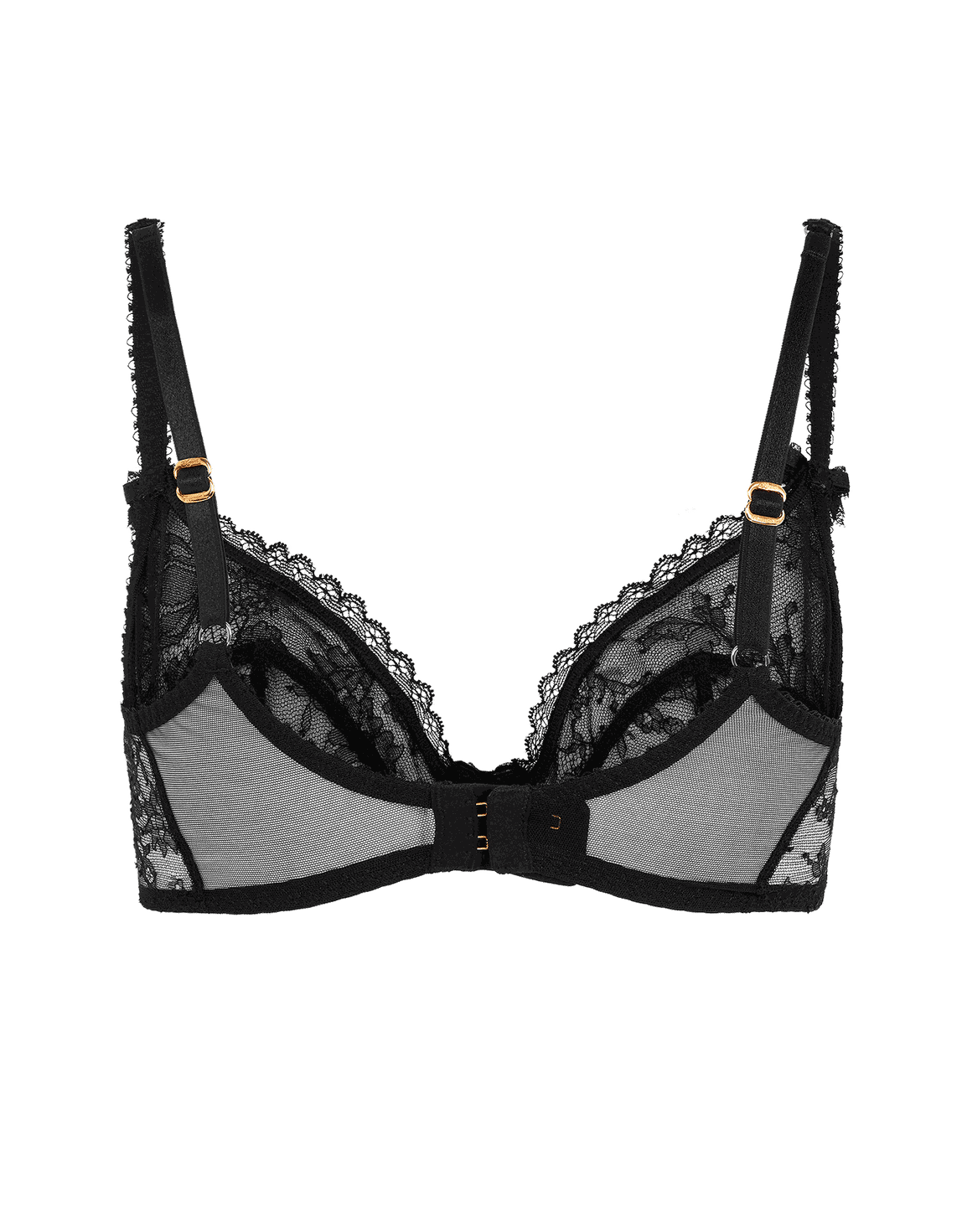 Hinda Plunge Underwired Bra Black | Agent Provocateur