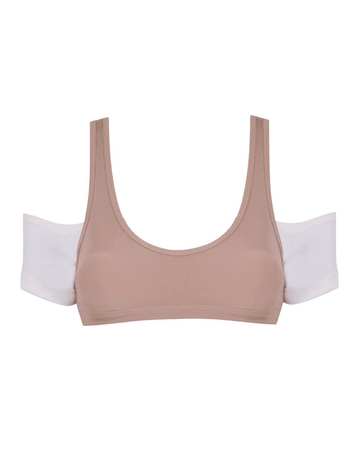 Cynthie Bikini Top Mink/White | Agent Provocateur