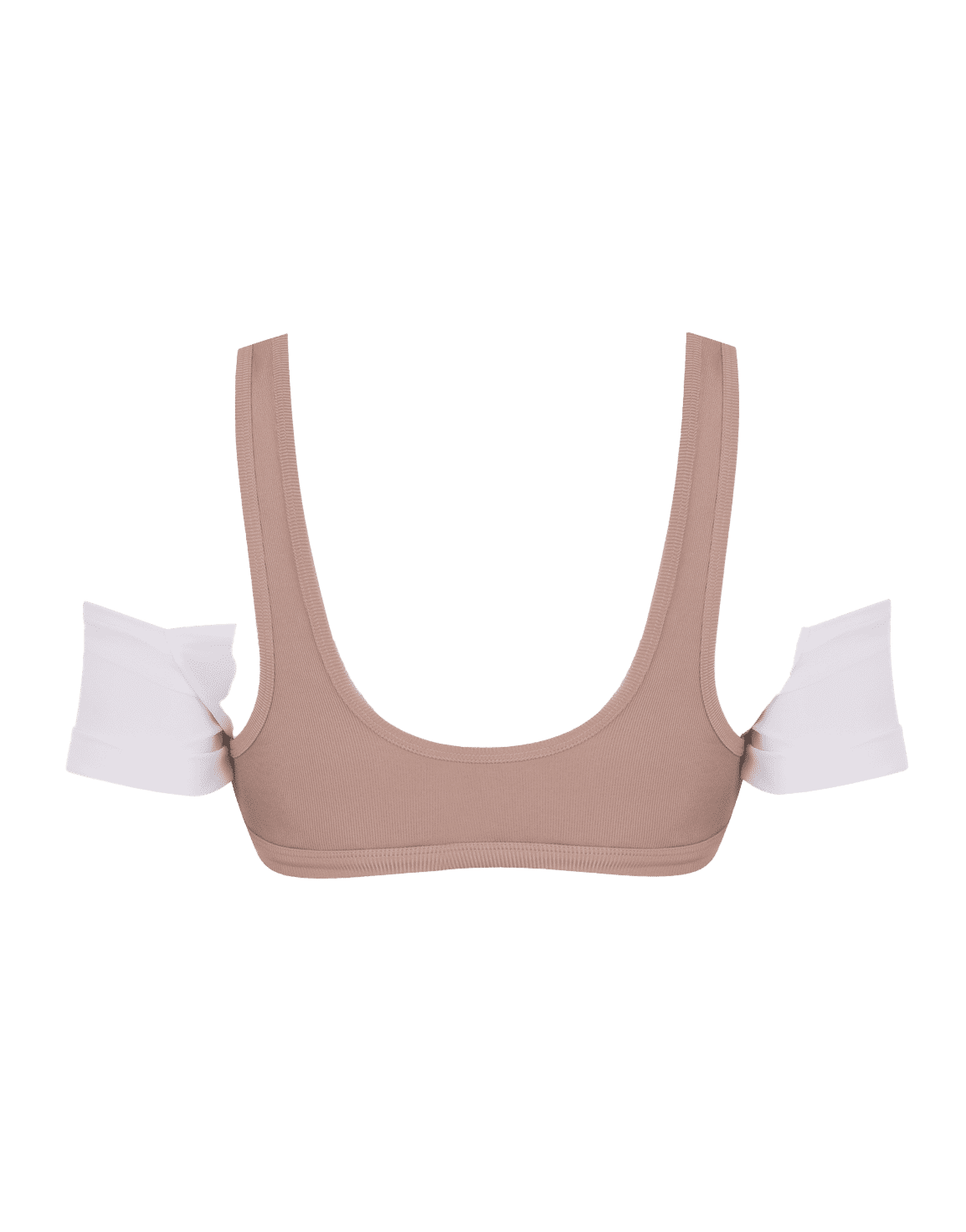 Cynthie Bikini Top Mink/White | Agent Provocateur