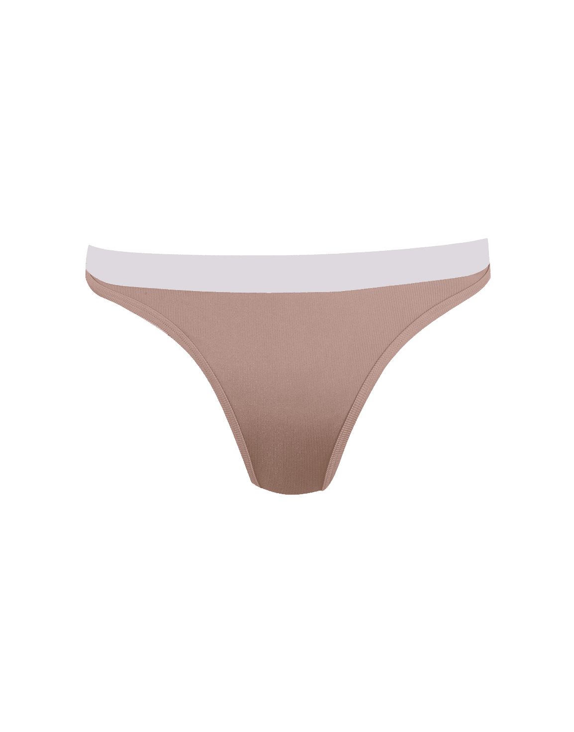 Cynthie Bikini Bottom Mink/White | Agent Provocateur