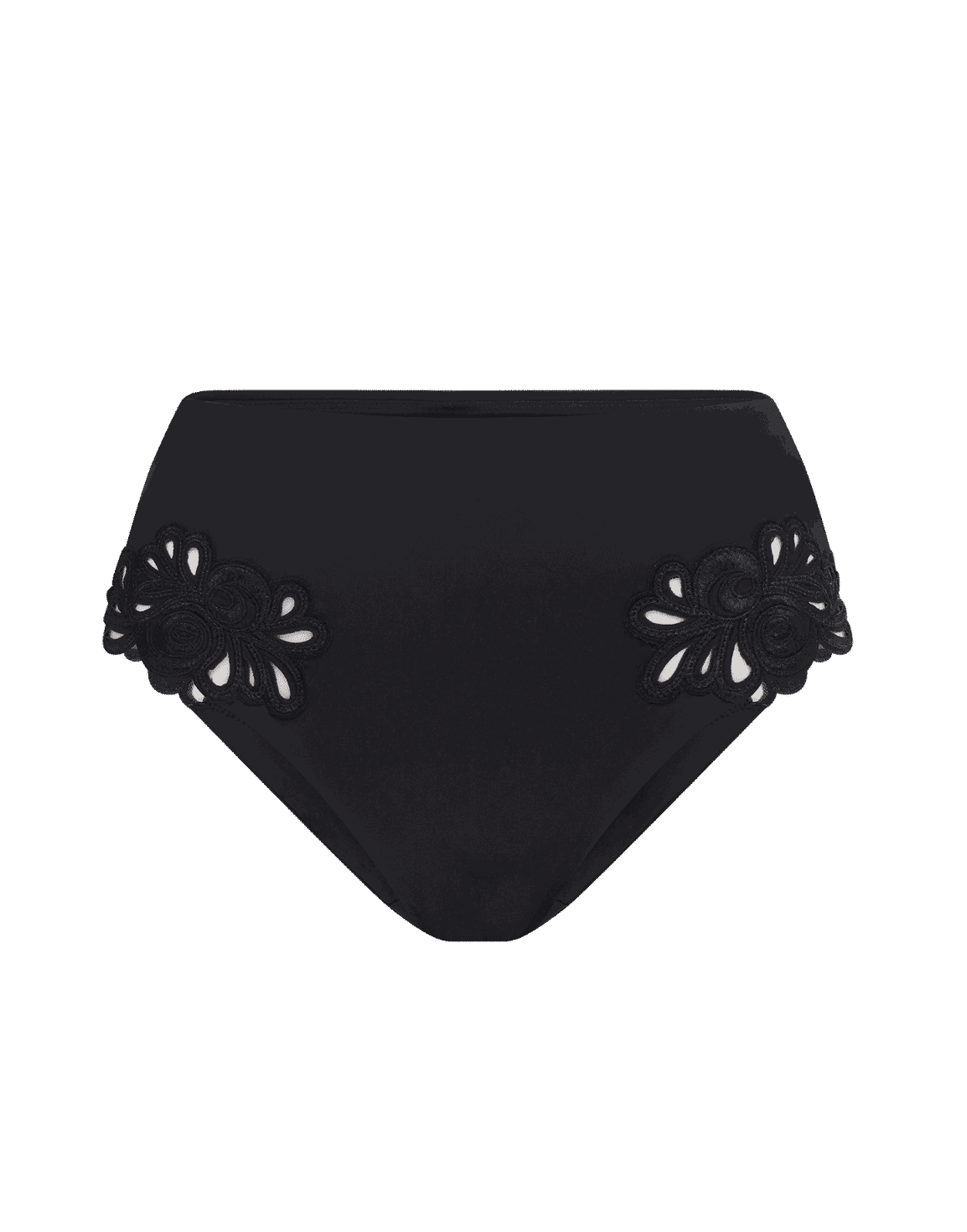 Cilla High Waist Bikini Brief Black | Agent Provocateur