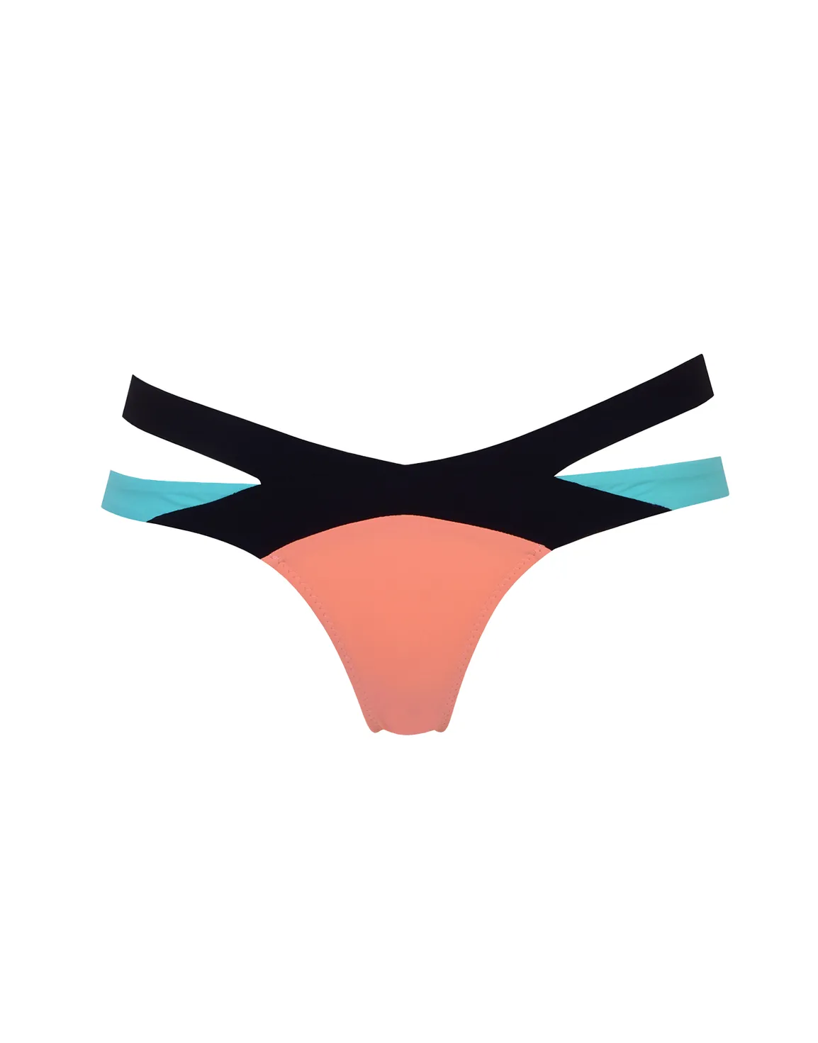Mazzy Bikini Bottom Black/Peach | Agent Provocateur