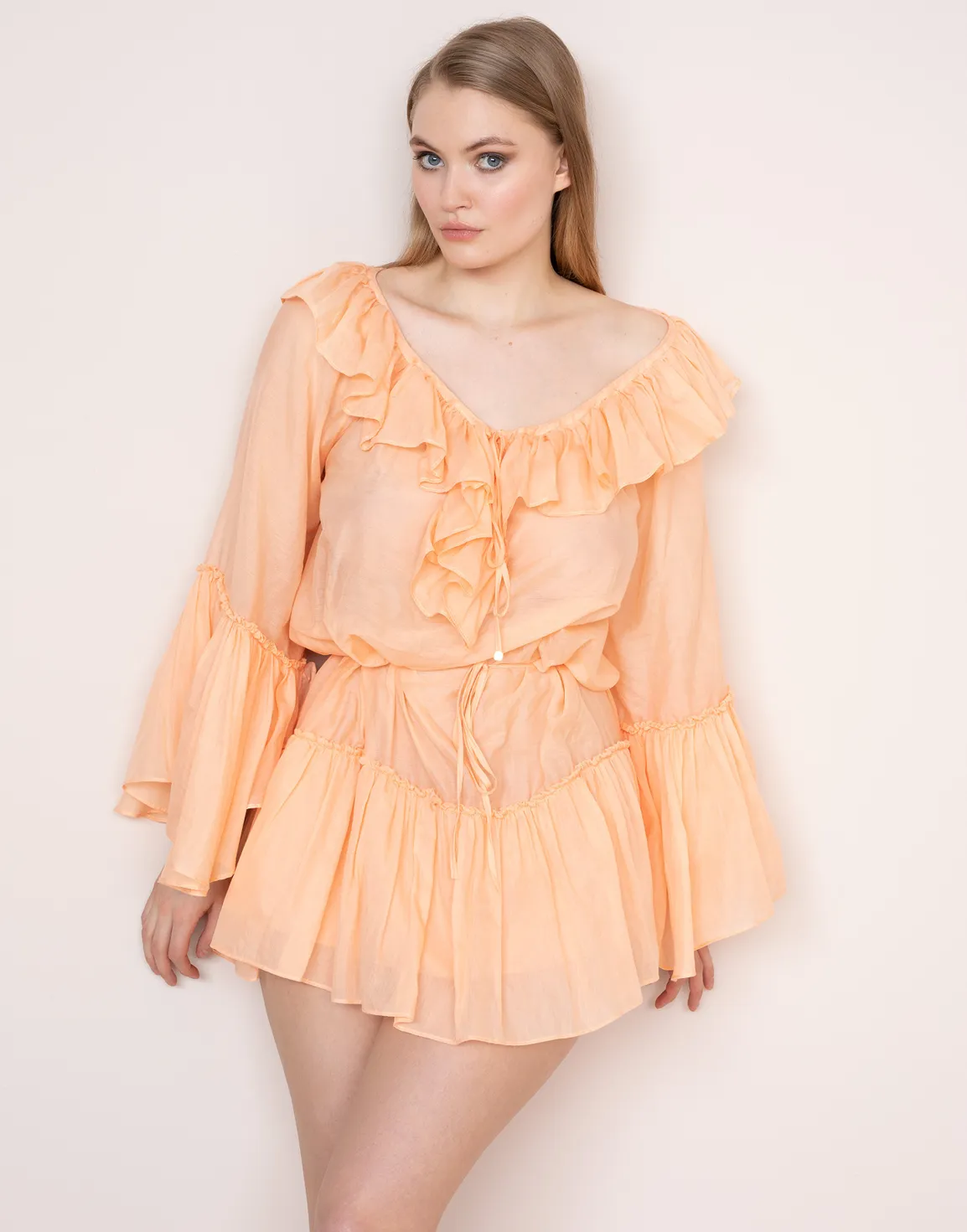 Elodie Shirt Peach | Agent Provocateur