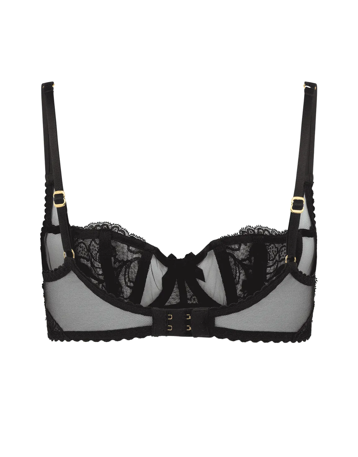 Rozlyn Balconette Underwired Bra Black | Agent Provocateur