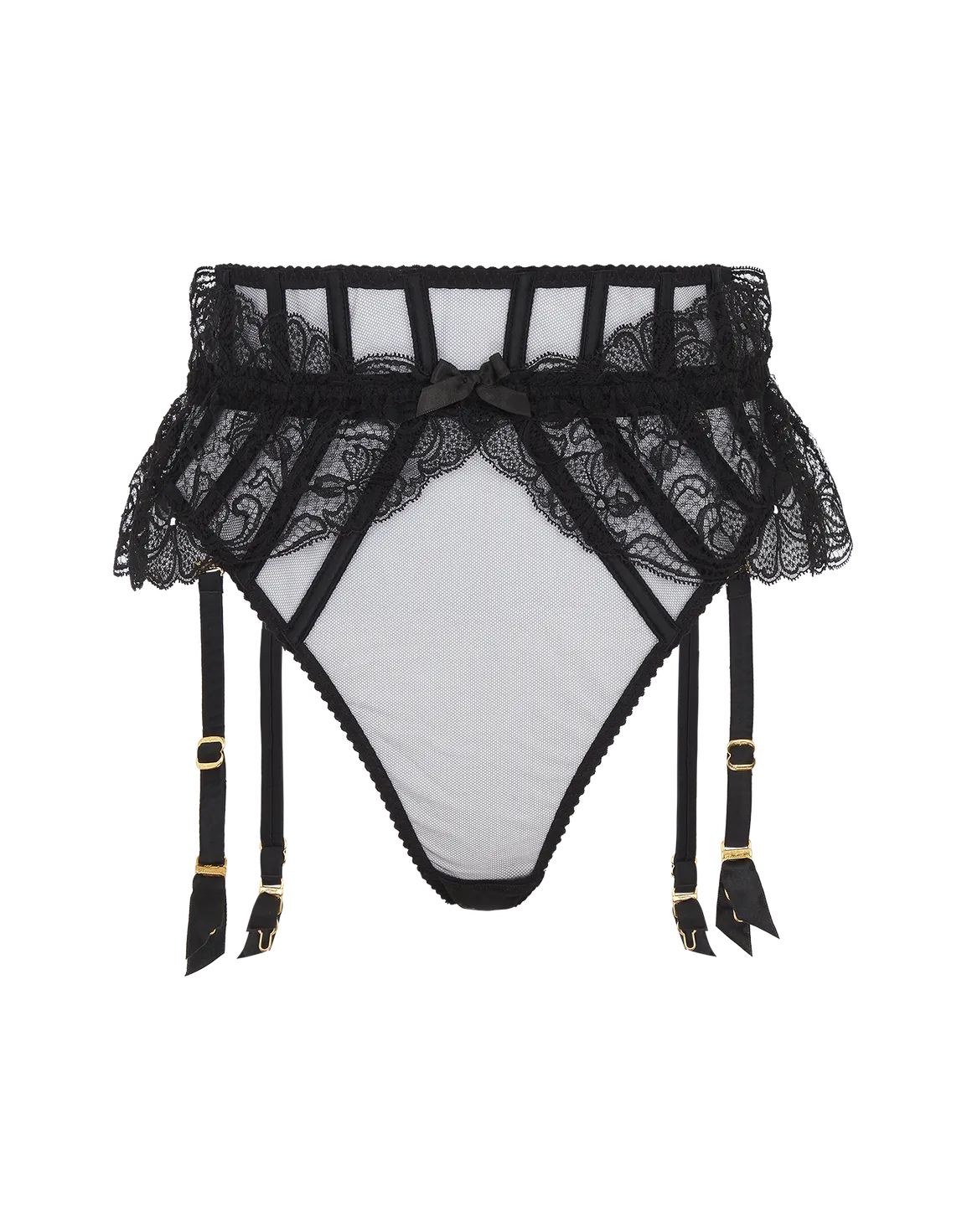 Rozlyn Suspender Thong Black | Agent Provocateur