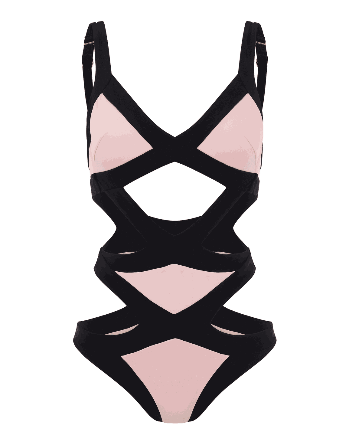 Mazzy Swimsuit Pink/Black/Cobalt | Agent Provocateur