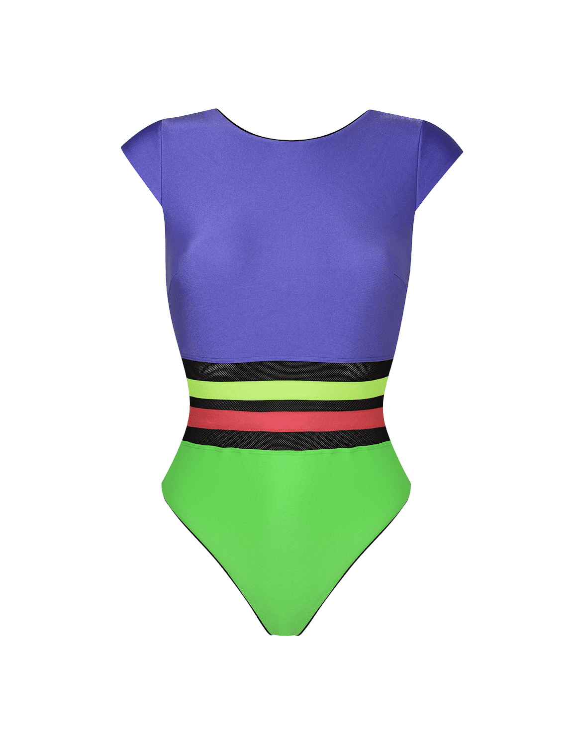 Zenaya Swimsuit Green/Lilac | Agent Provocateur