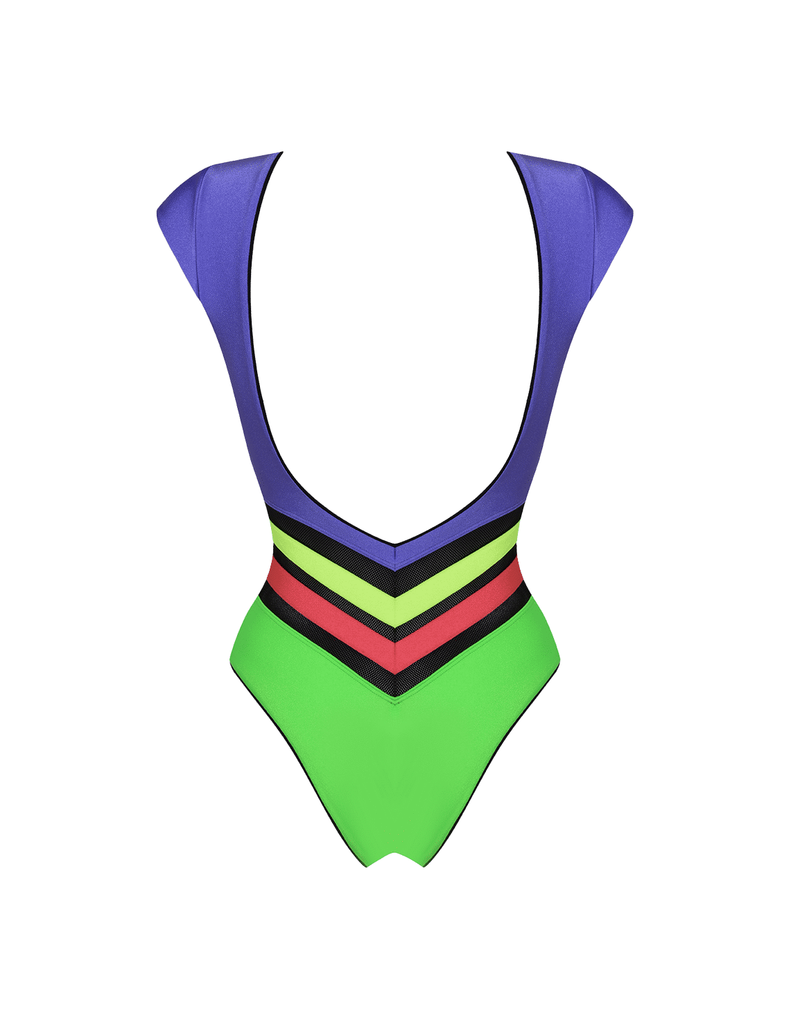 Zenaya Swimsuit Green/Lilac | Agent Provocateur
