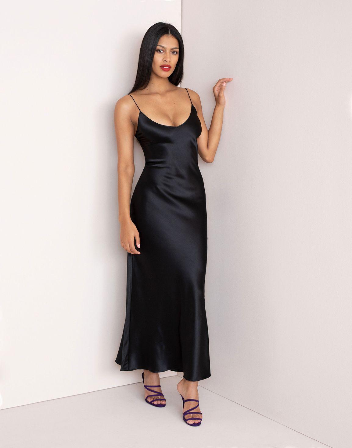 Cozimia Long Slip Black | Agent Provocateur