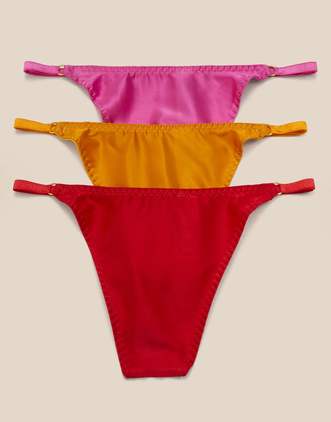 Fabi 3 Pack Thong Set Multicolour | Agent Provocateur