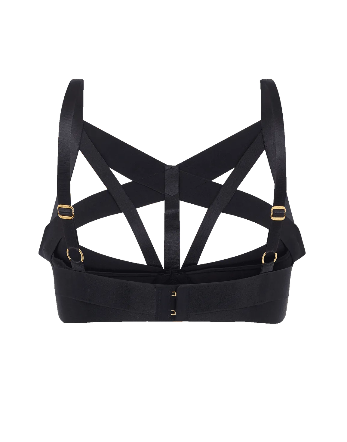 Whitney High Neck Underwired Bra Black | Agent Provocateur
