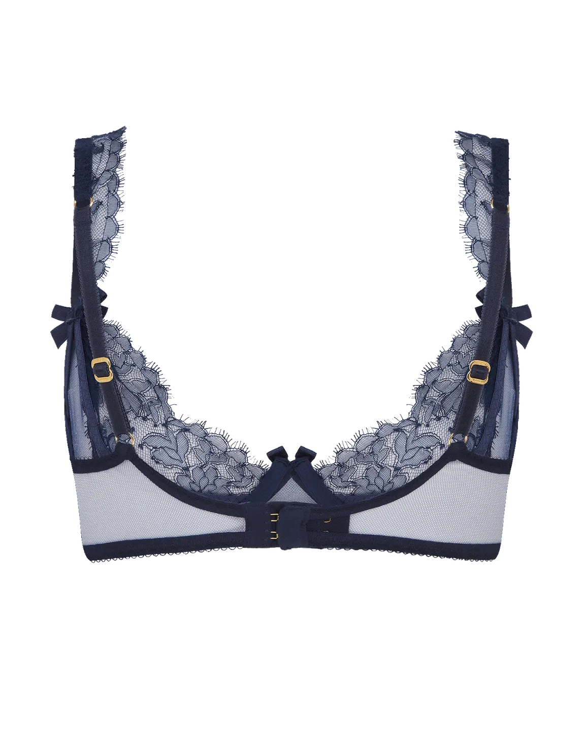 Willa Demi Plunge Underwired Bra Navy | Agent Provocateur