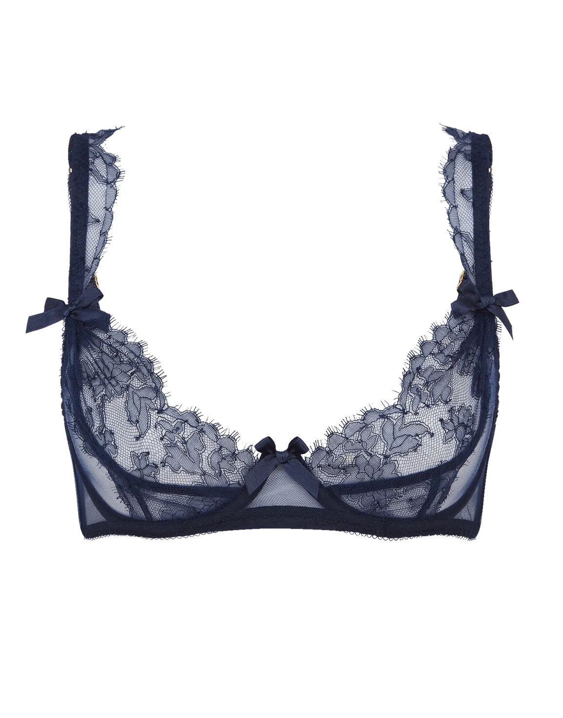 Willa Demi Plunge Underwired Bra Navy | Agent Provocateur