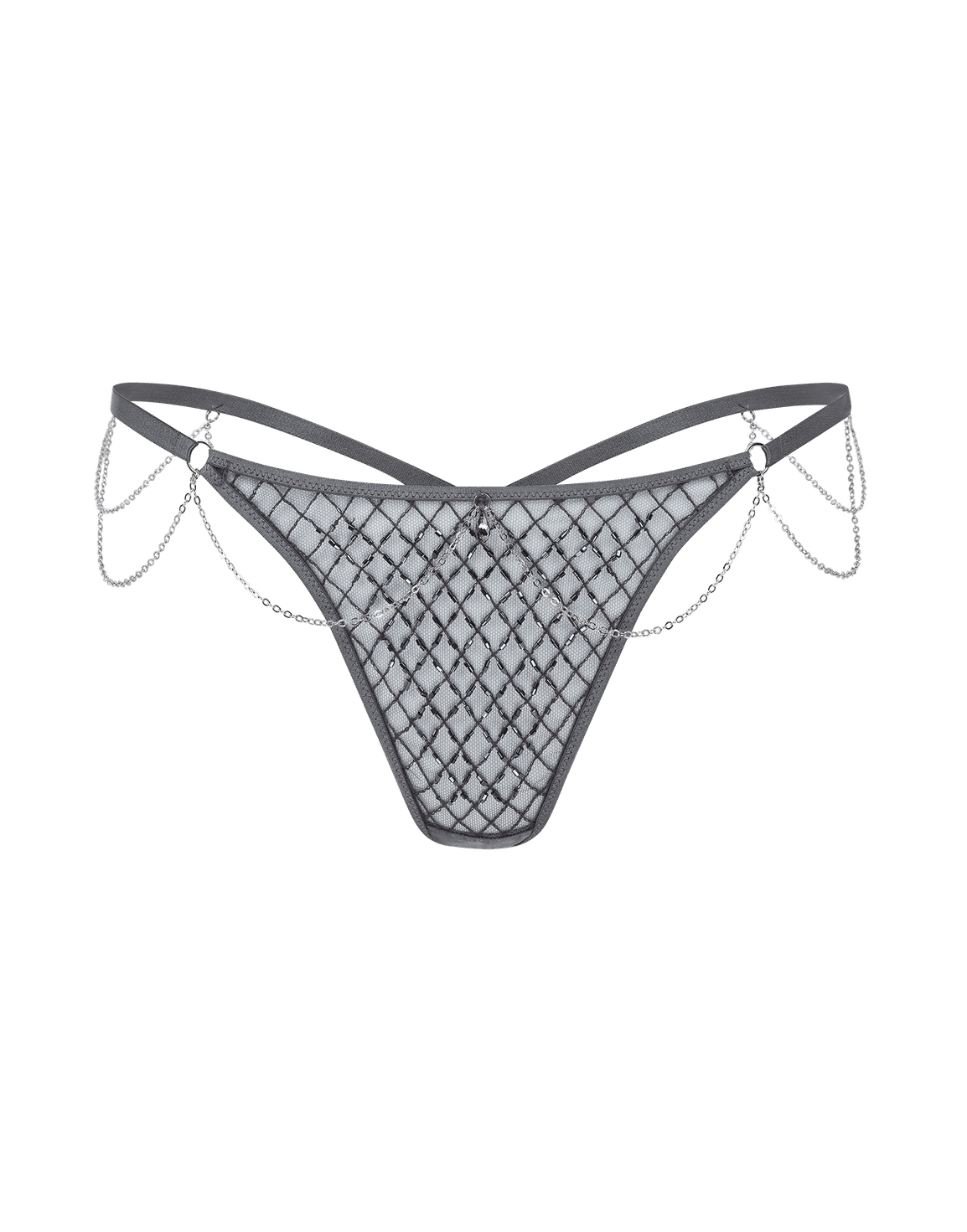 Chrystelle Thong Gunmetal | Agent Provocateur