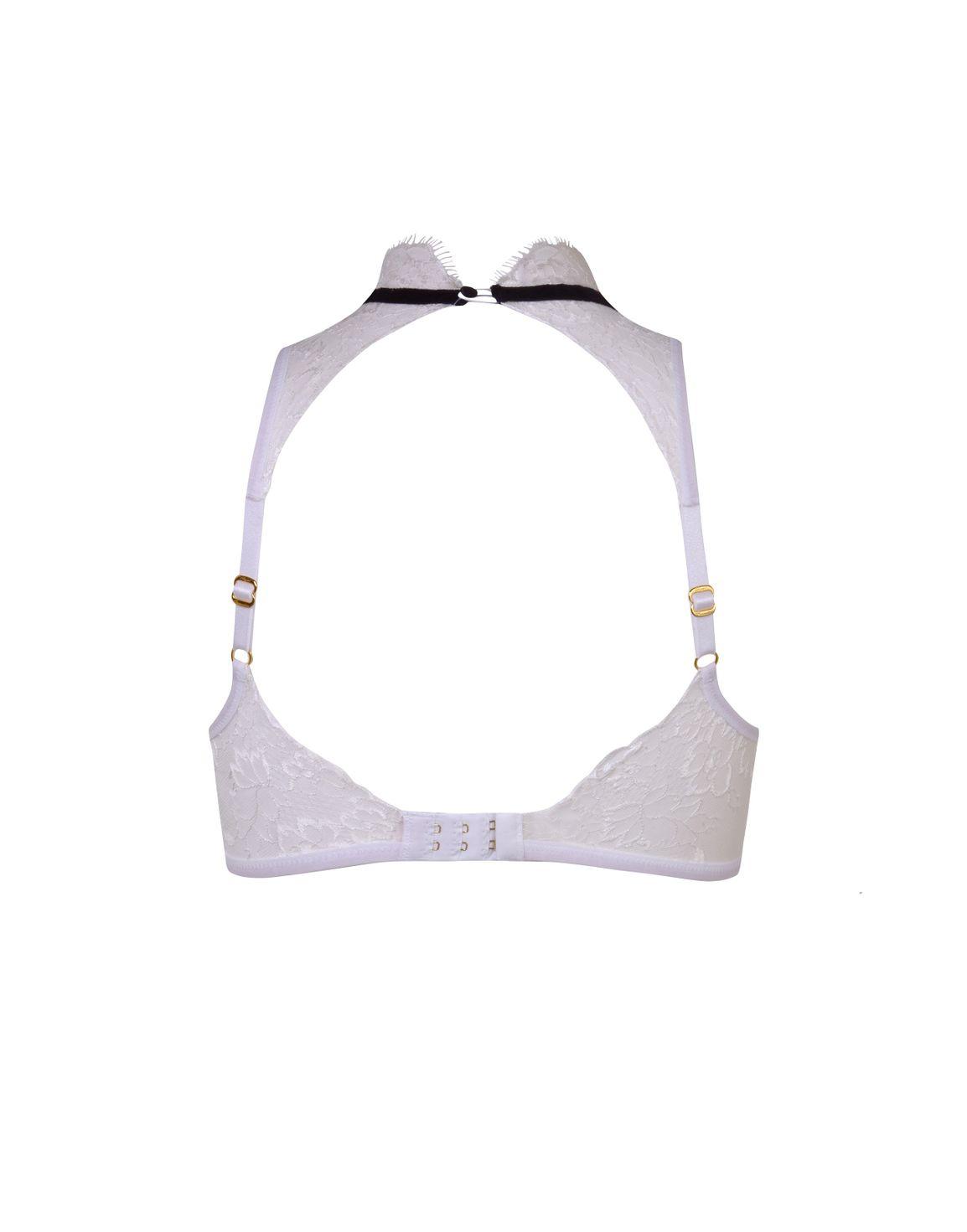 Parker High Neck Underwired Bra Ivory | Agent Provocateur