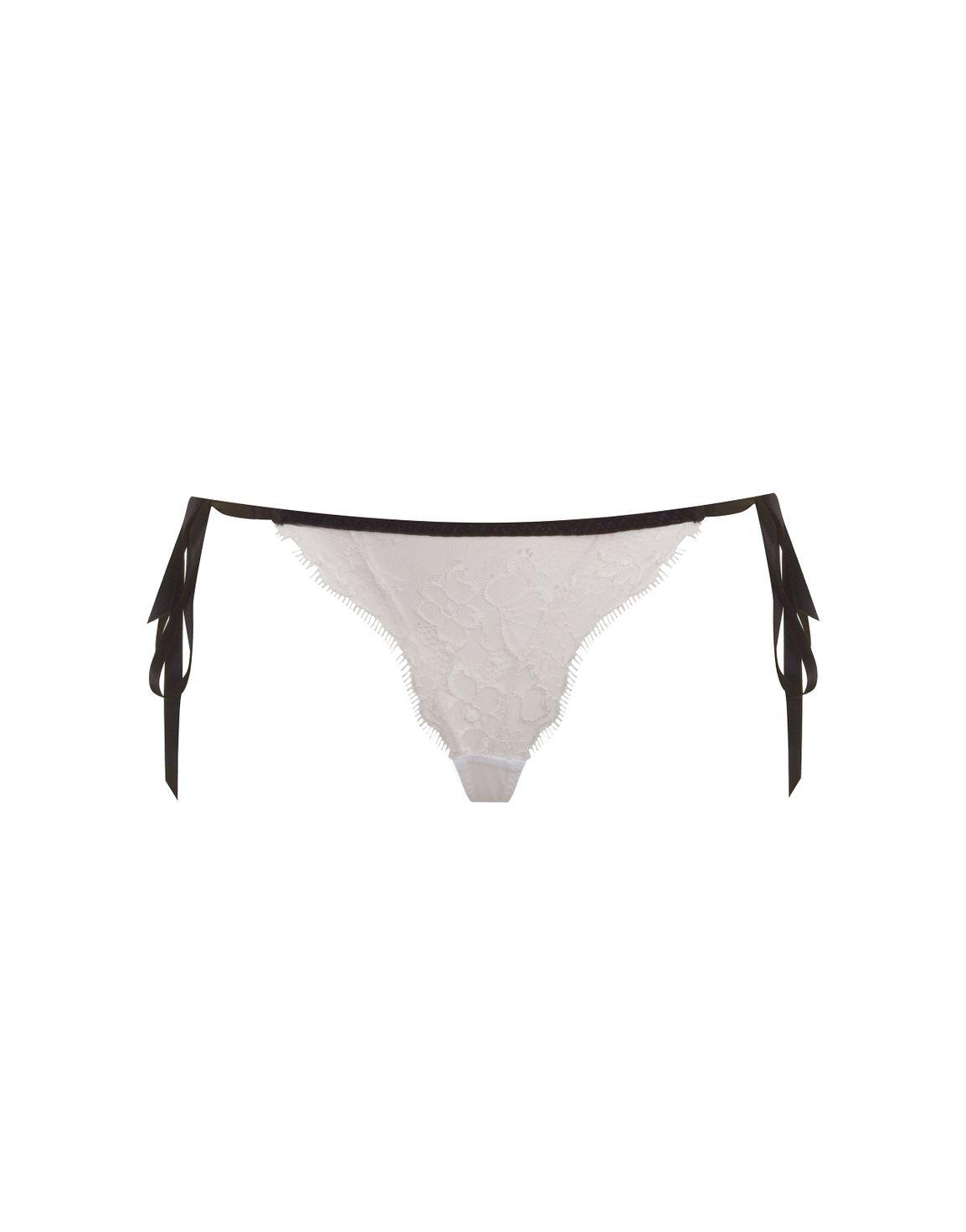 Parker Tie Side Thong Ivory | Agent Provocateur