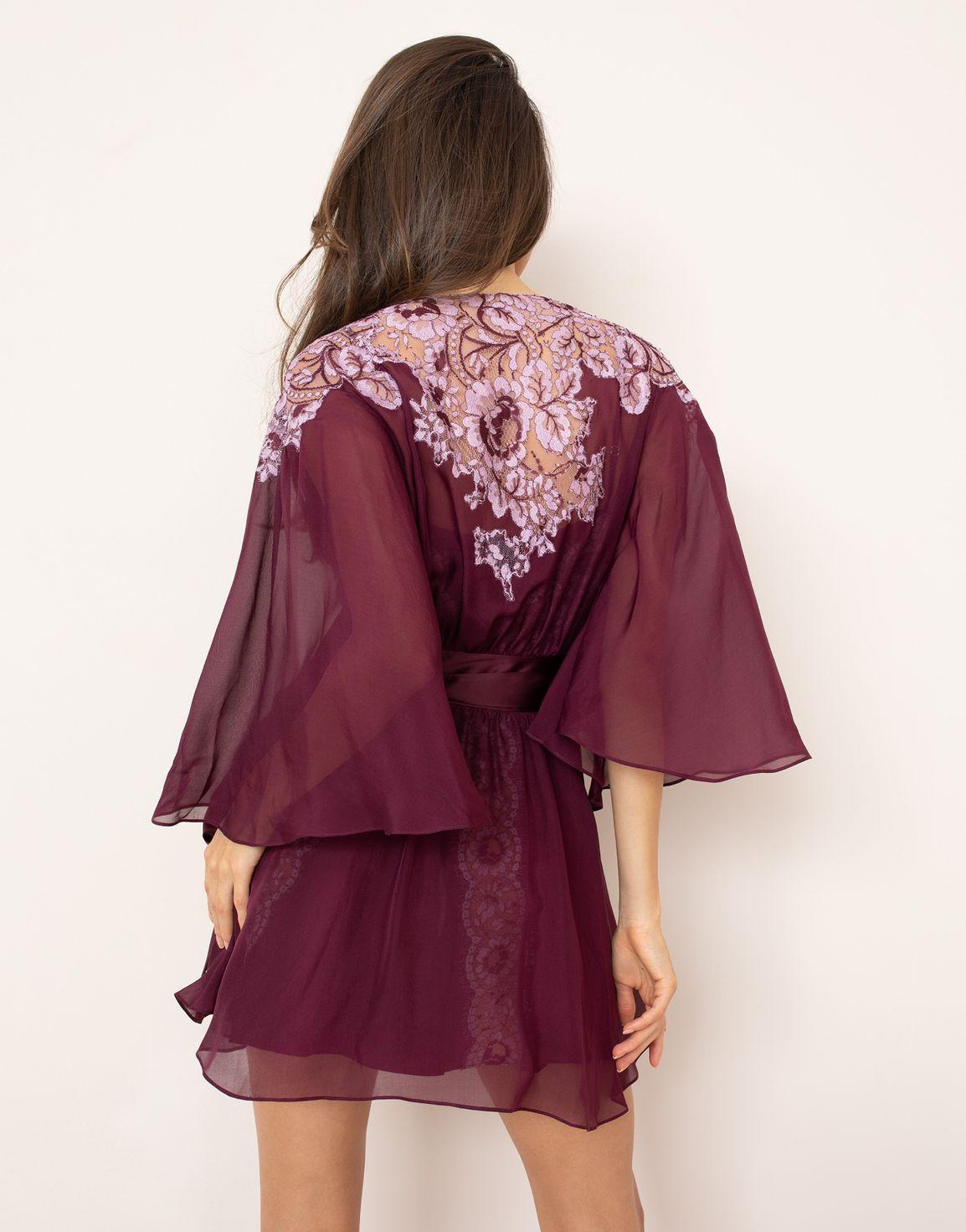 Agnese Short Gown Purple | Agent Provocateur