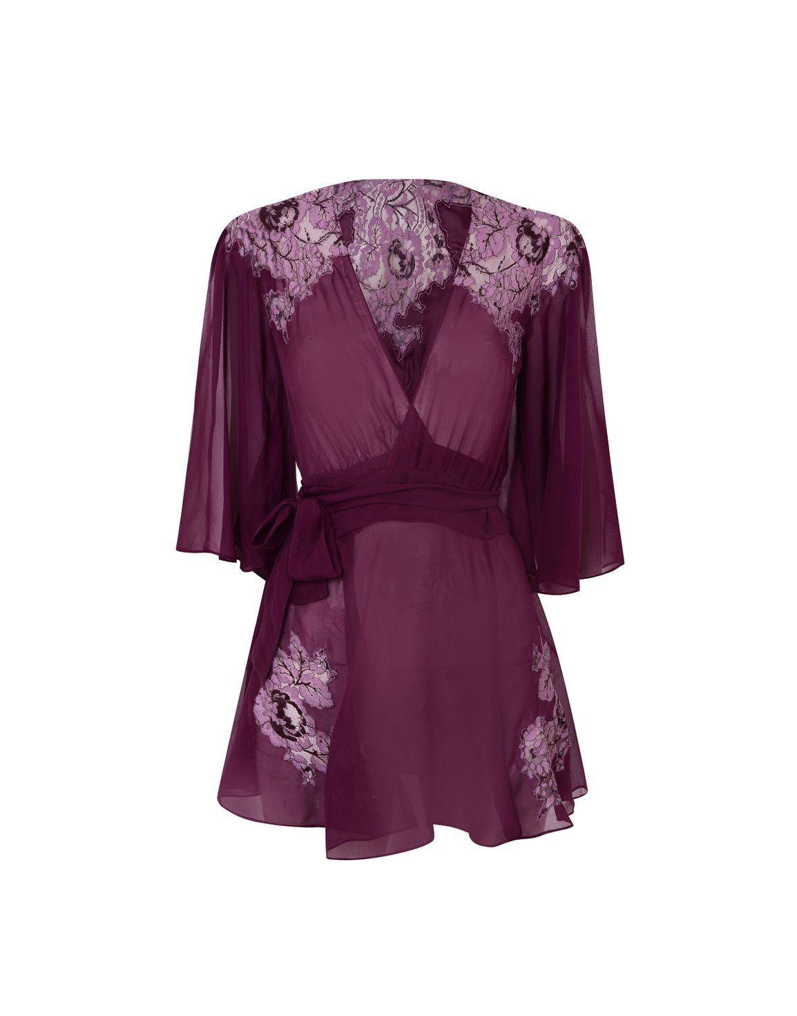 Agnese Short Gown Purple | Agent Provocateur