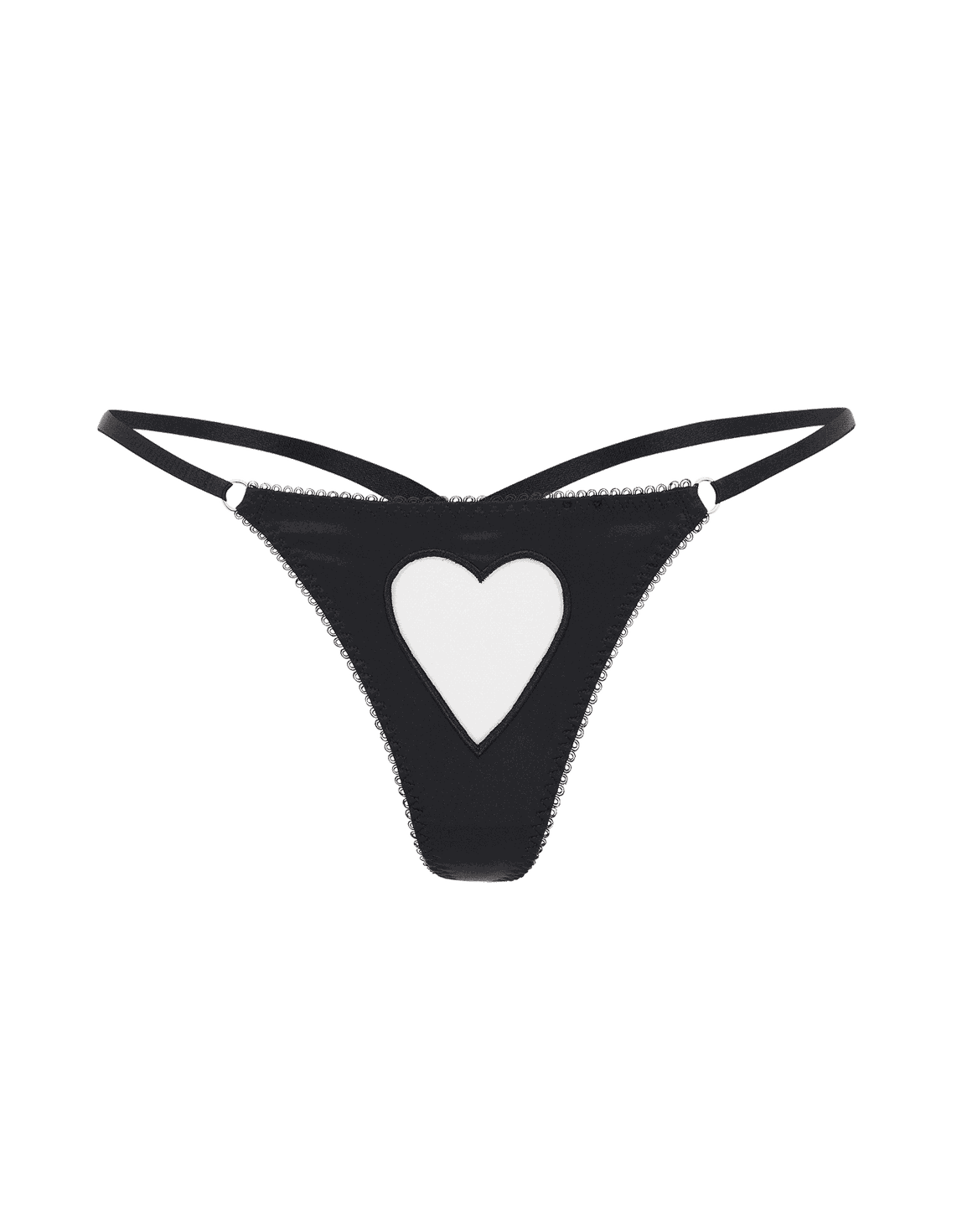 ETTIE SILK THONG Black | Agent Provocateur