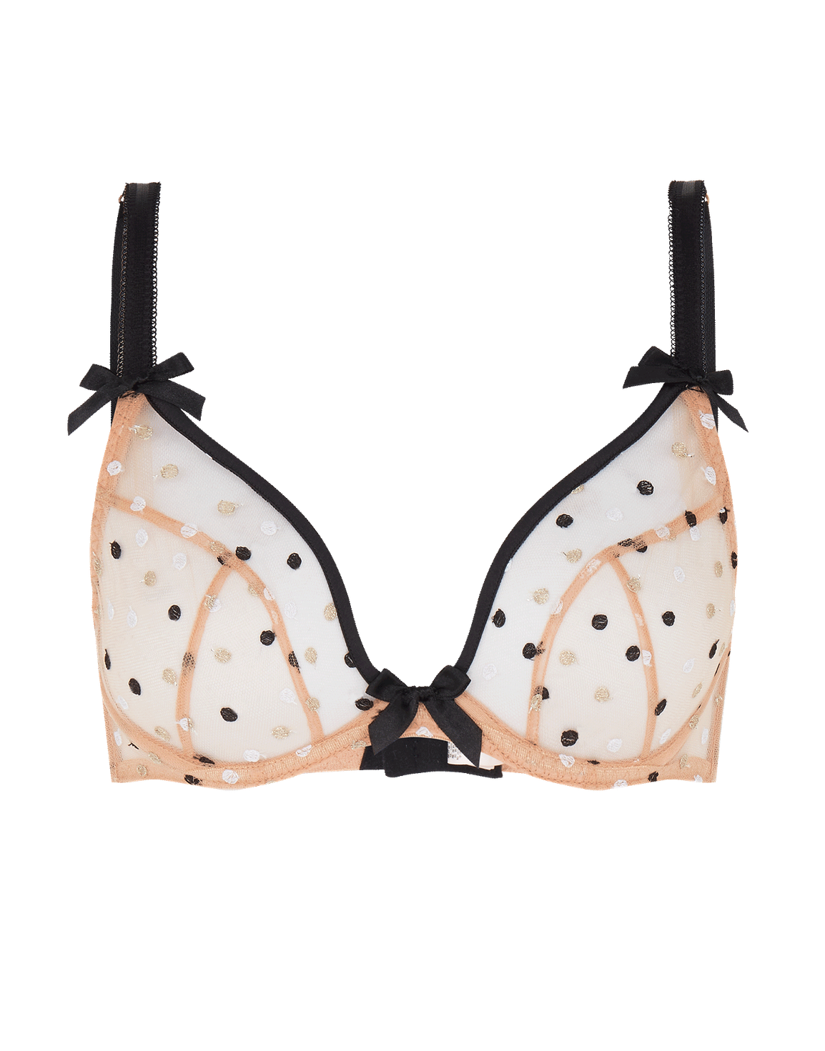 Brie Demi Cup Plunge Bra Black | Agent Provocateur