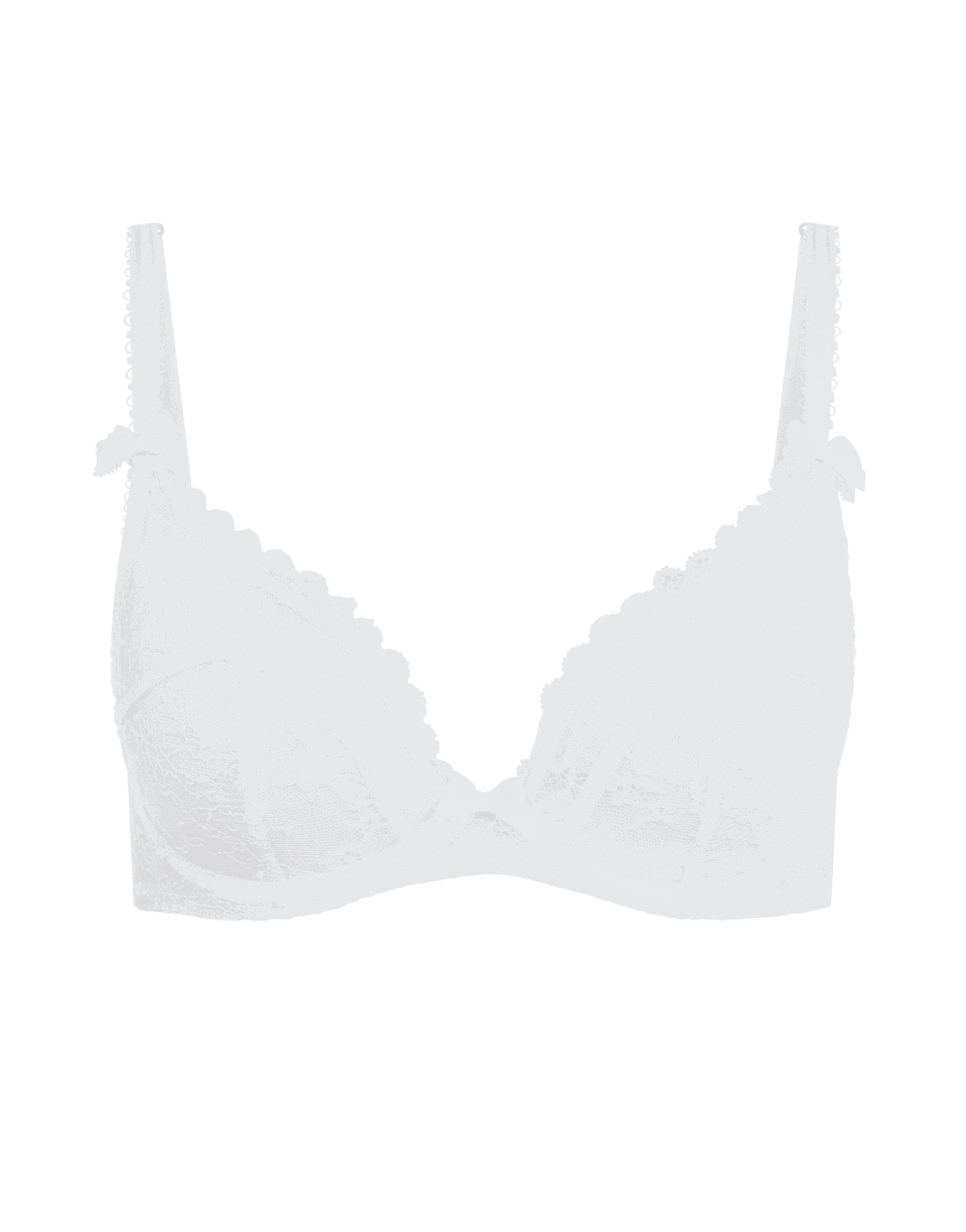 Hinda Plunge Underwired Bra White | Agent Provocateur