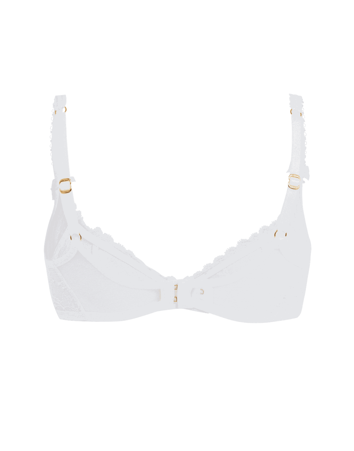 Hinda Demi Cup Plunge Underwired Bra White | Agent Provocateur