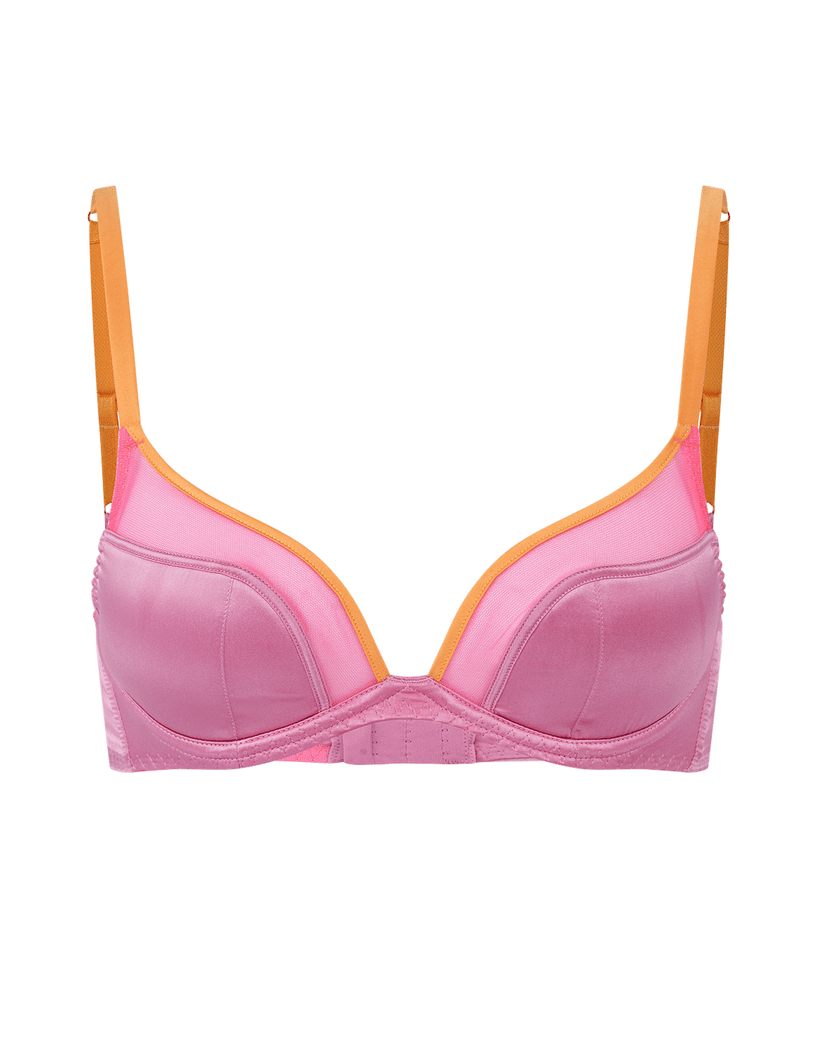 Viv Padded Plunge Underwired Bra Pink | Agent Provocateur
