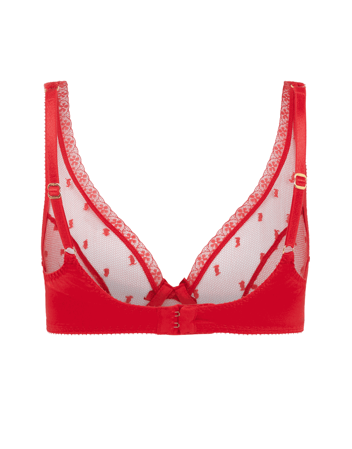 Madelina Plunge Underwired Bra Red | Agent Provocateur