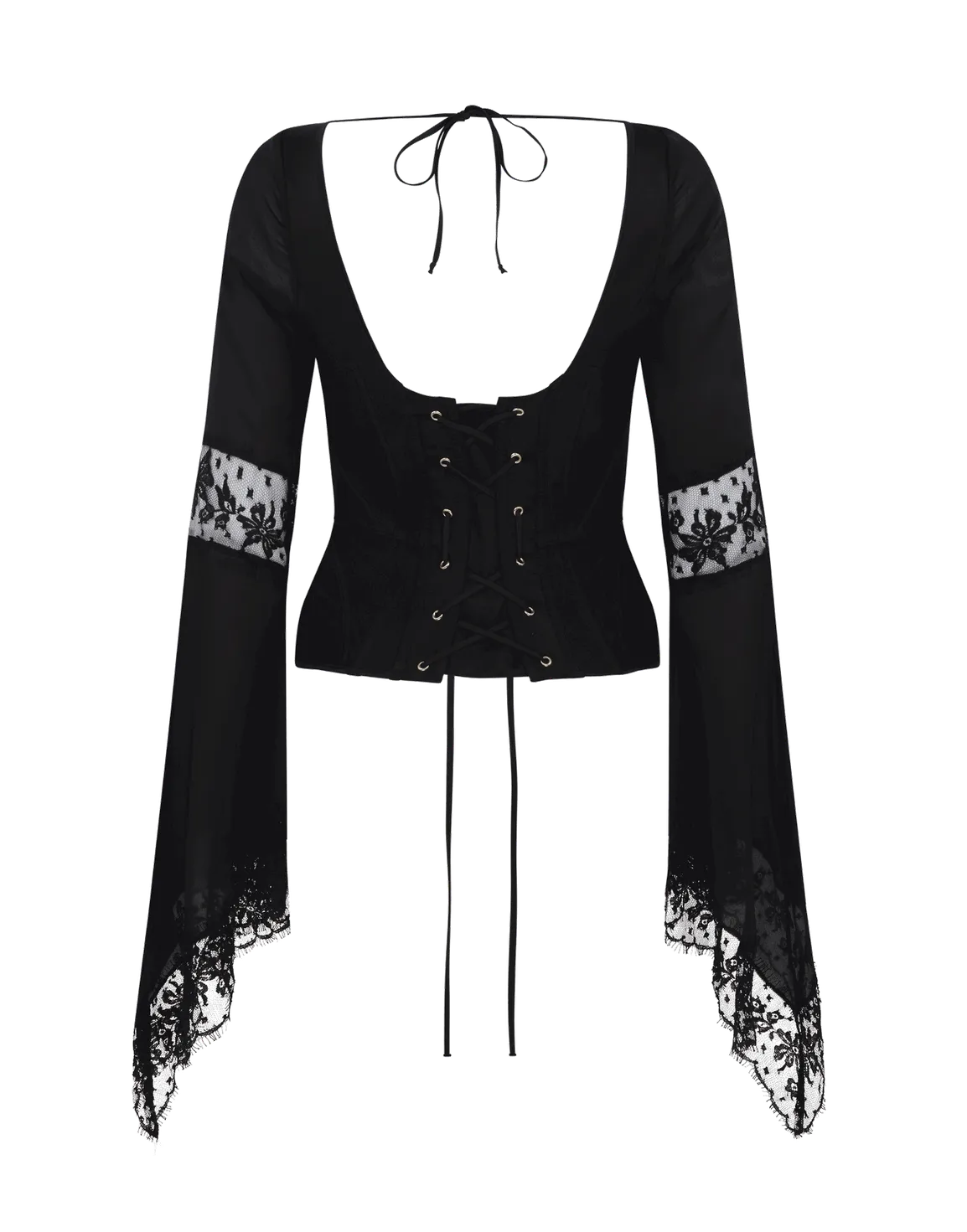 Wynona Sleeved Corset Black | Agent Provocateur