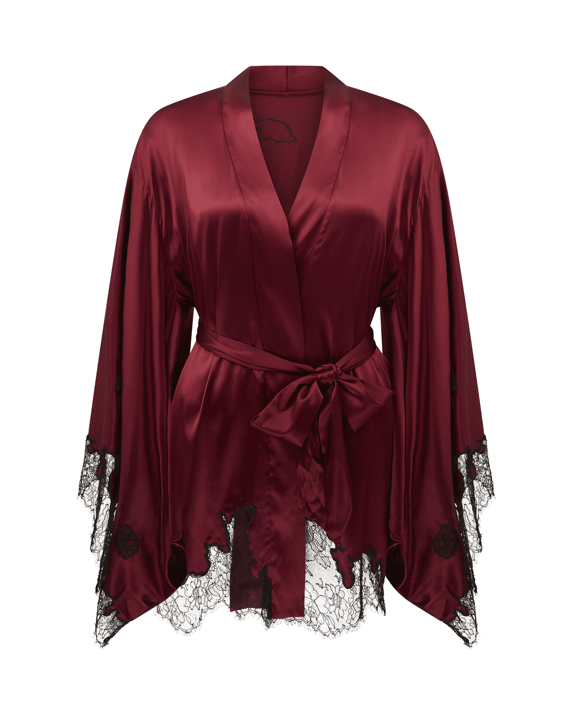 Christi Short Kimono Burgundy | Agent Provocateur