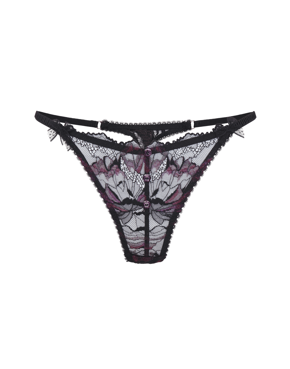 Karmen Thong Black/Purple Black | Agent Provocateur