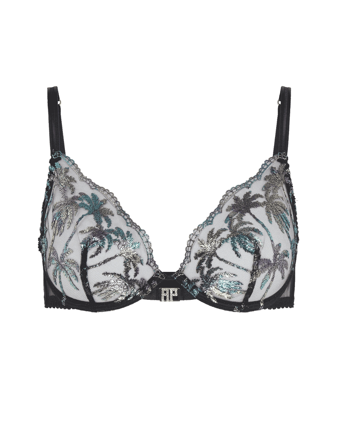Cali Plunge Underwired Bra Petrol | Agent Provocateur
