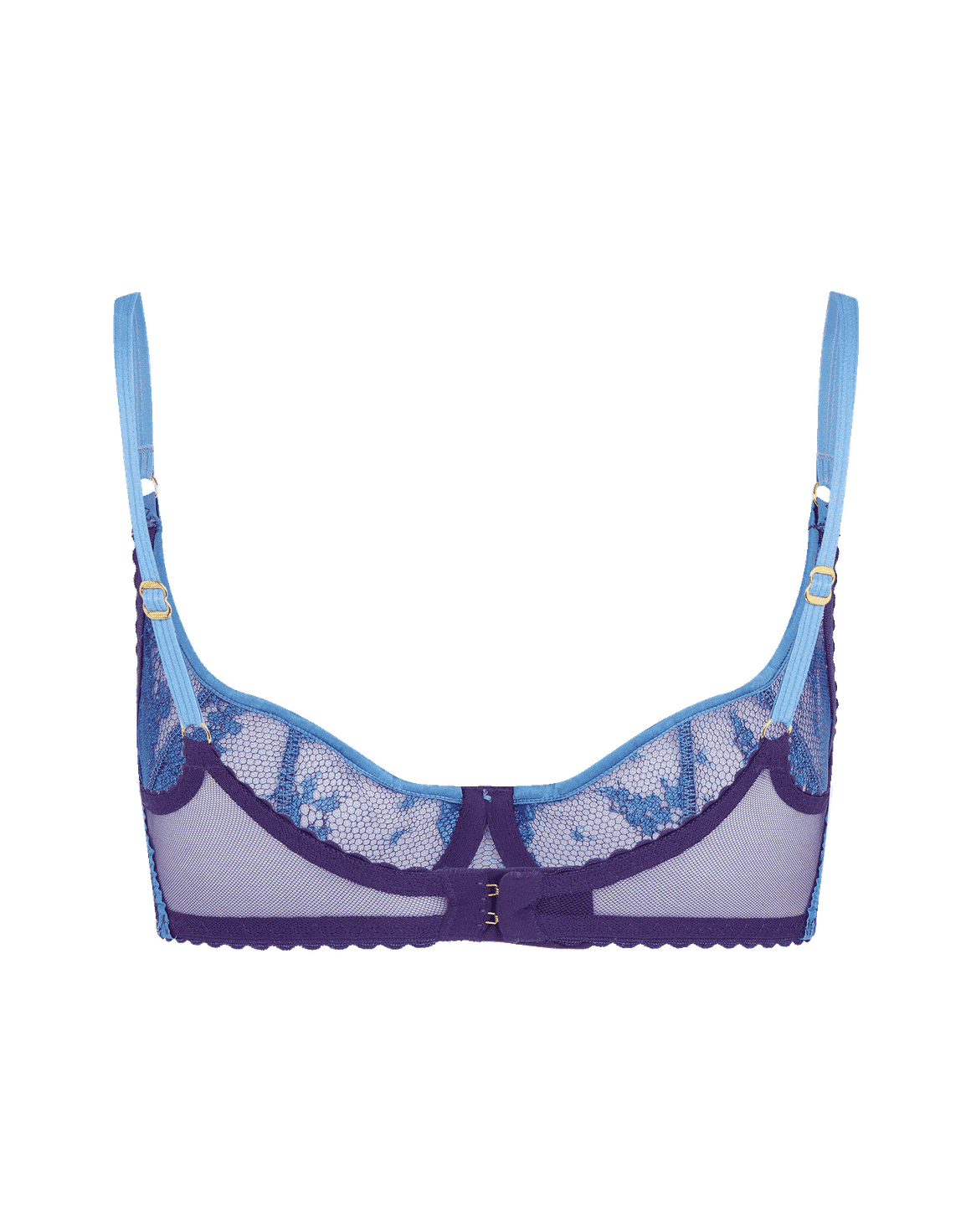 Gwenith Demi Cup Balconette Underwired Bra Blue | Agent Provocateur