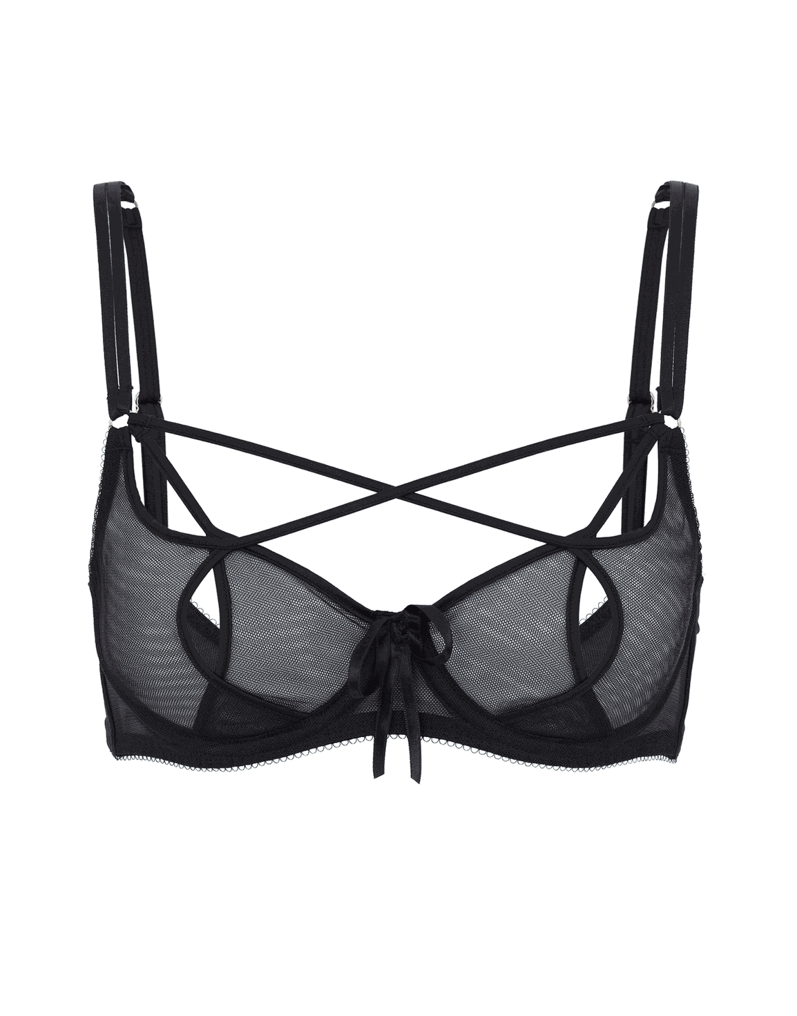 Randie Balconette Underwired Bra Black | Agent Provocateur
