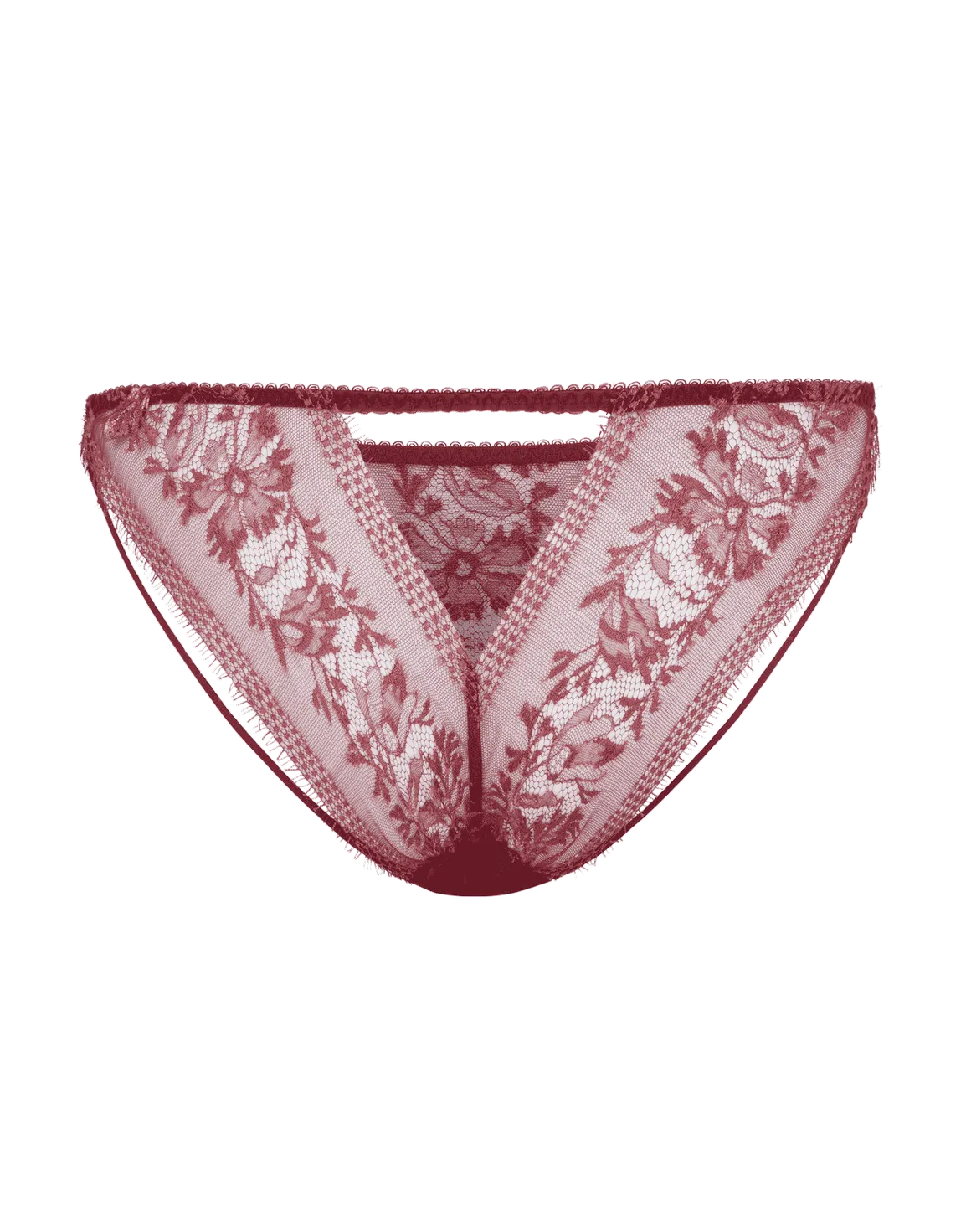 Tanya Full Brief Burgundy | Agent Provocateur