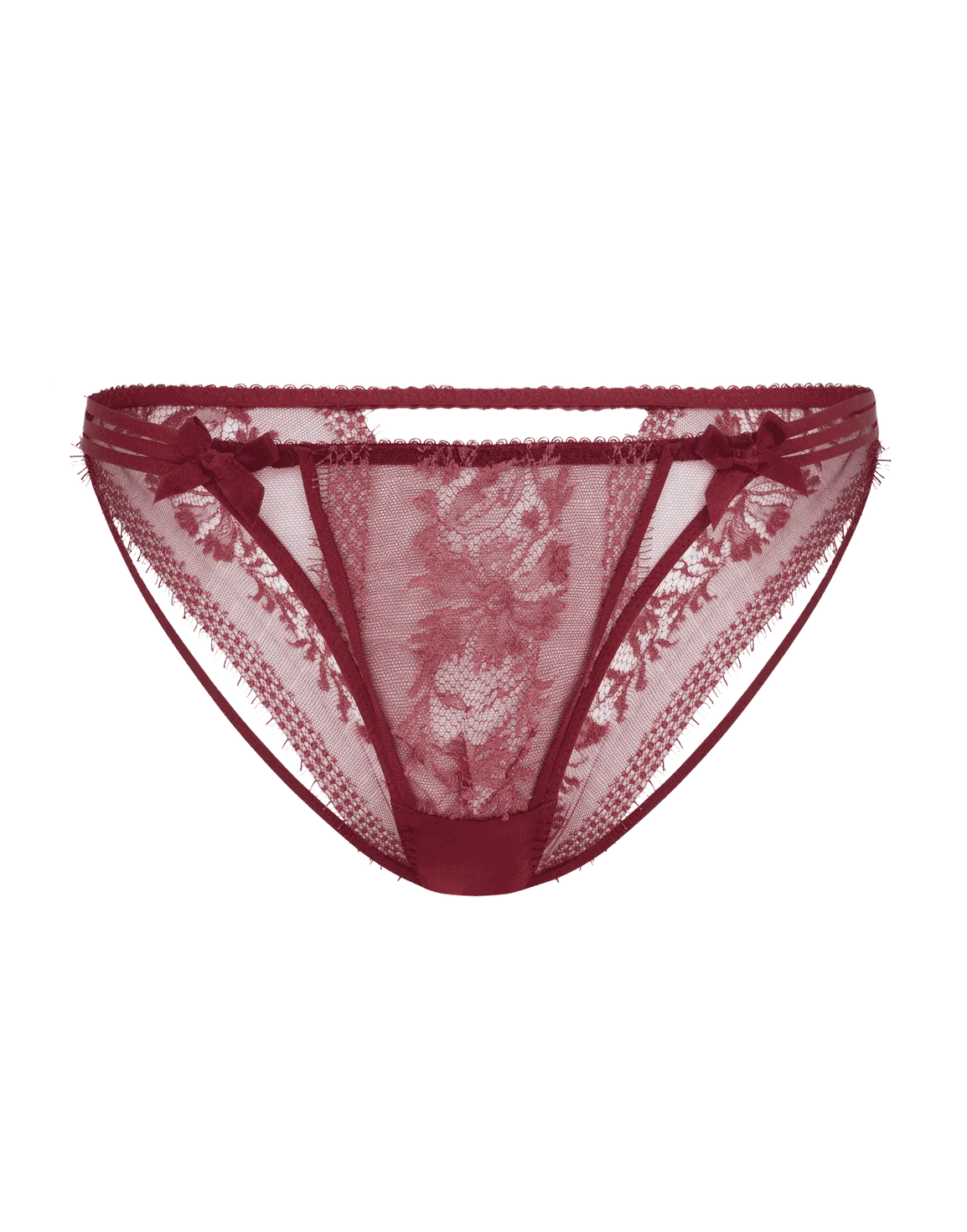 Tanya Full Brief Burgundy | Agent Provocateur