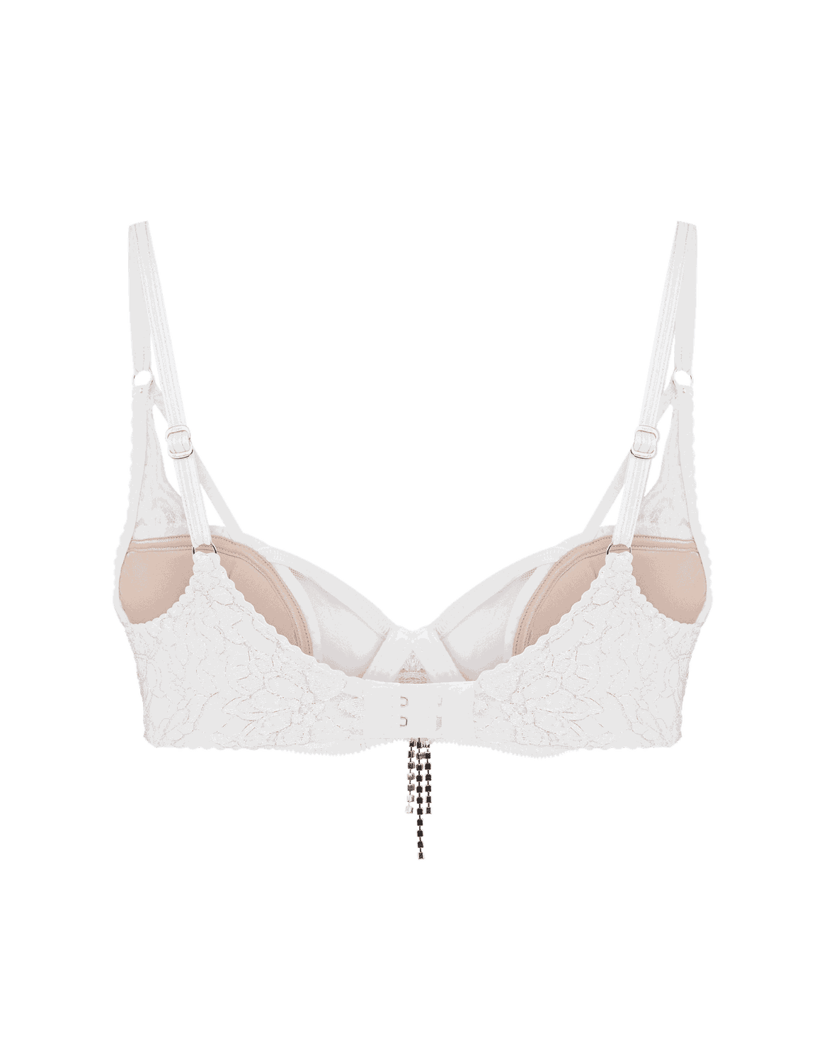 Presley Plunge Underwired Bra White | Agent Provocateur