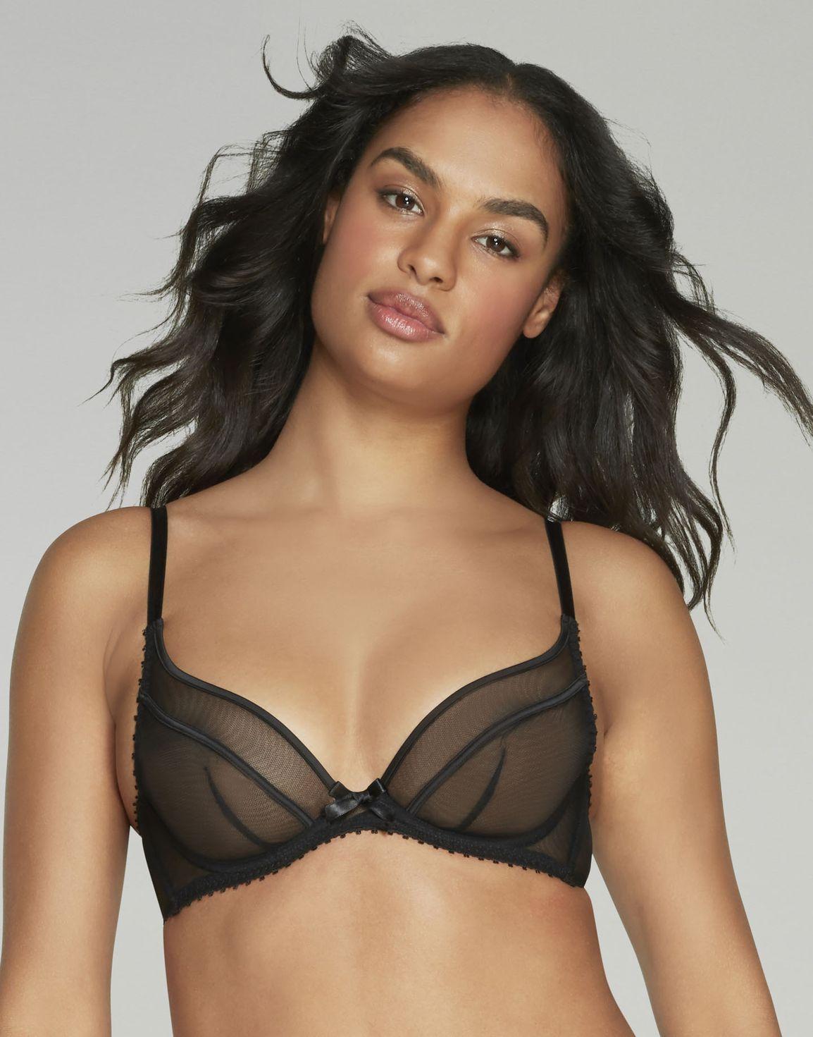Cruz Plunge Underwired Bra Black | Agent Provocateur