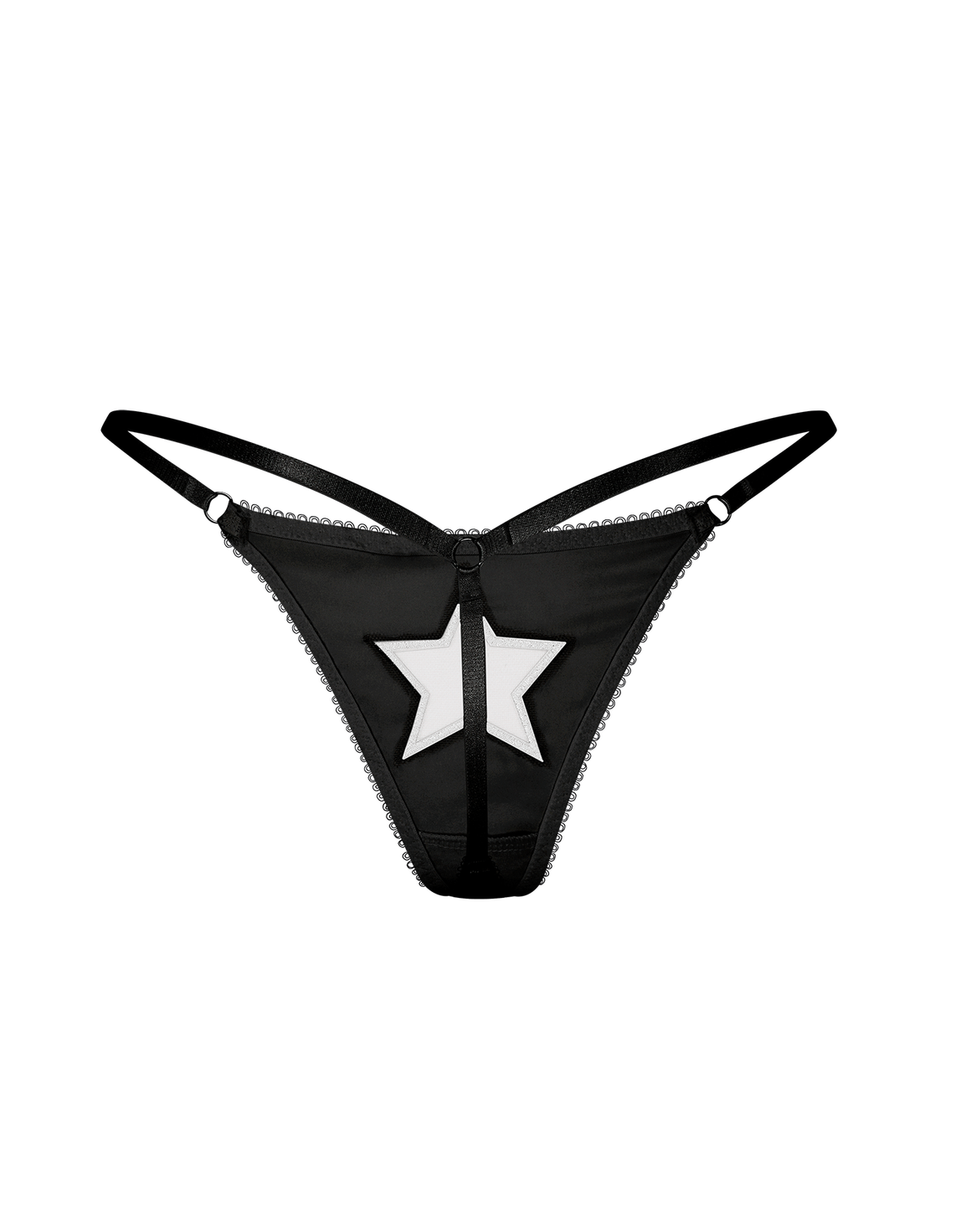 ETTIE STAR THONG Black  | Agent Provocateur