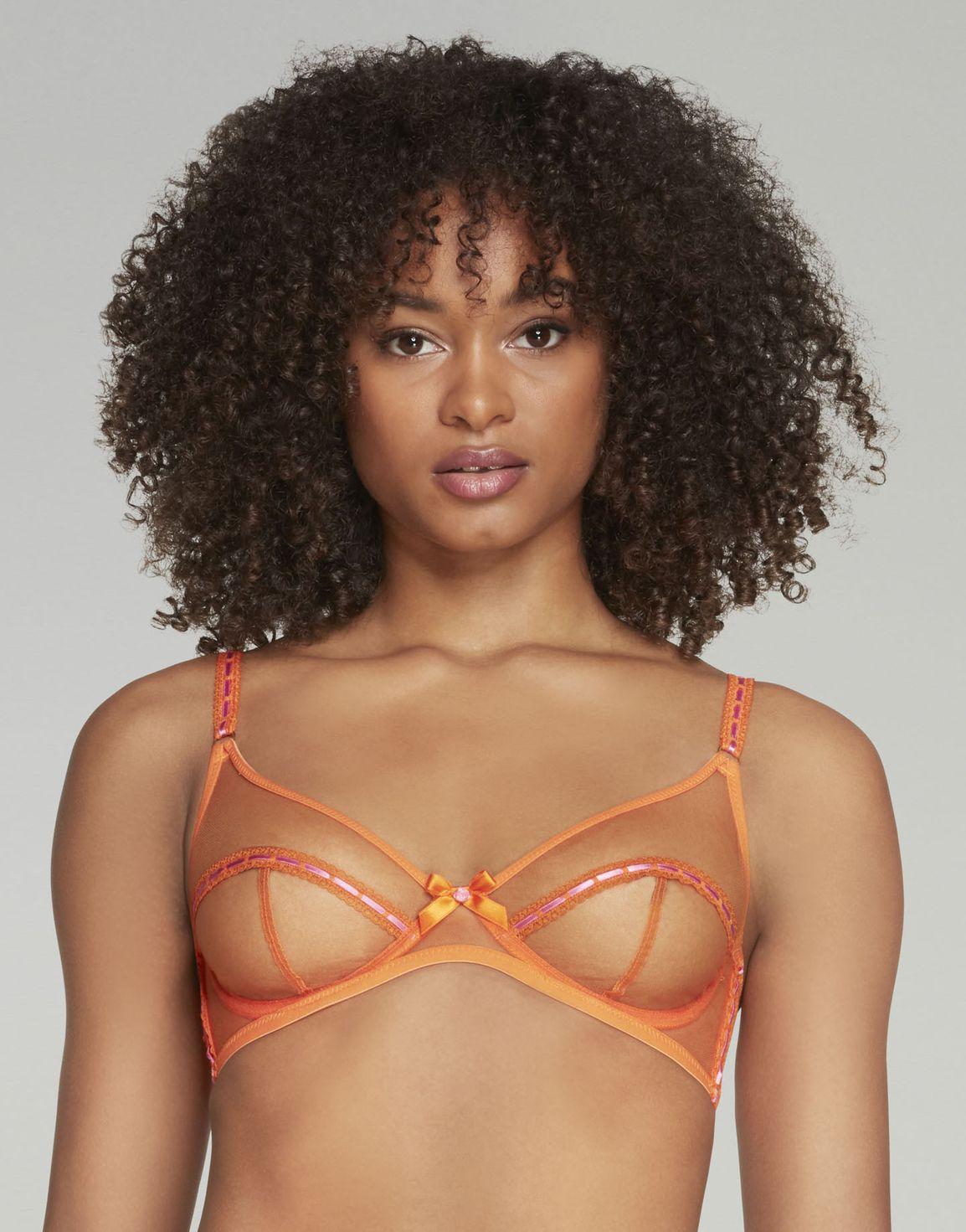 Pollie Plunge Underwired Bra Orange | Agent Provocateur
