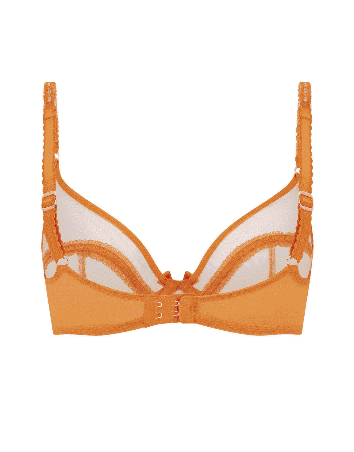 Pollie Plunge Underwired Bra Orange | Agent Provocateur