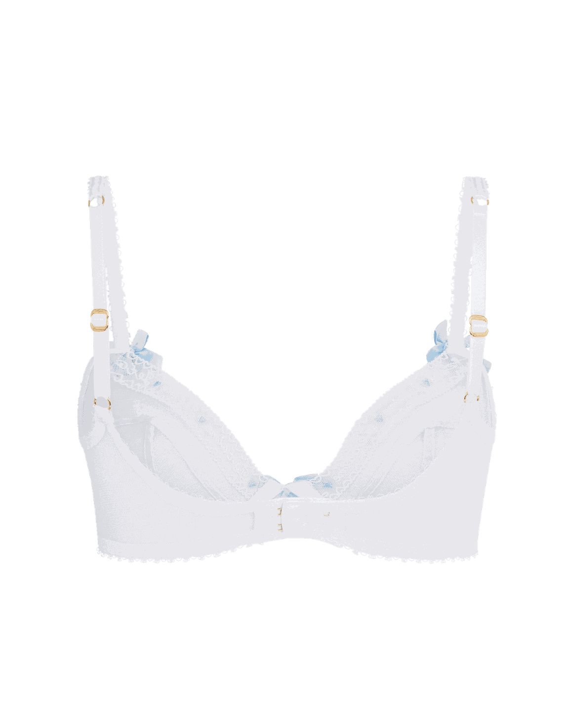 Edita Plunge Underwired Bra White | Agent Provocateur
