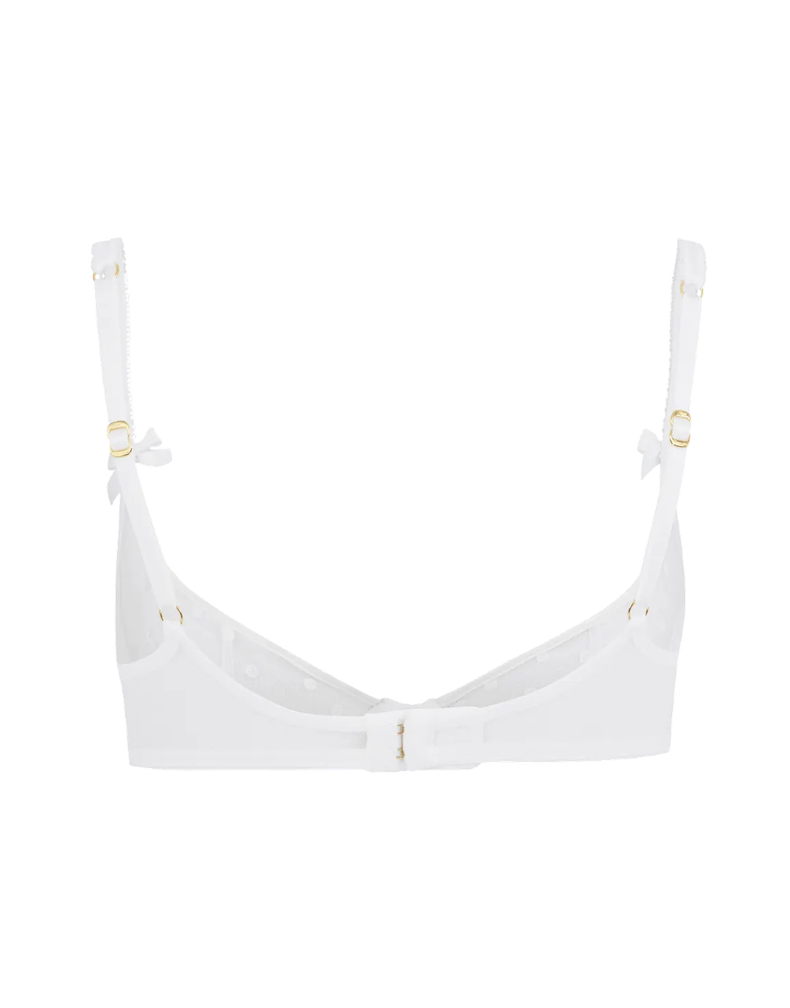 Brie Demi Underwired Bra White | Agent Provocateur