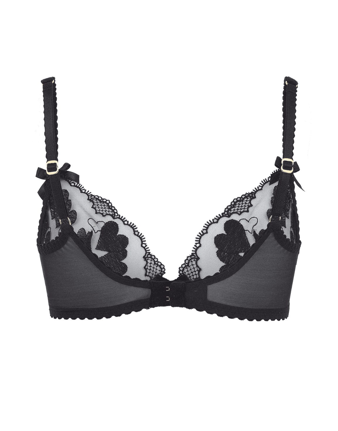 Milena Plunge Underwired Bra Black | Agent Provocateur
