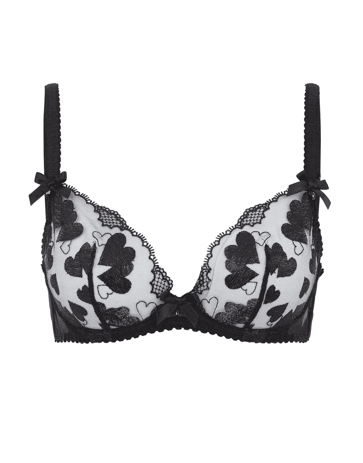 Milena Plunge Underwired Bra Black | Agent Provocateur