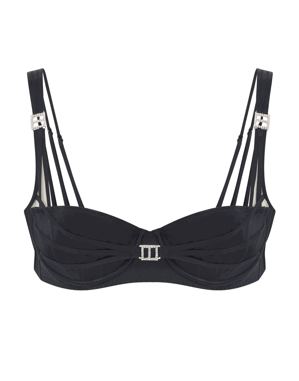 Cherilyn Balcony Underwired Bra Black | Agent Provocateur