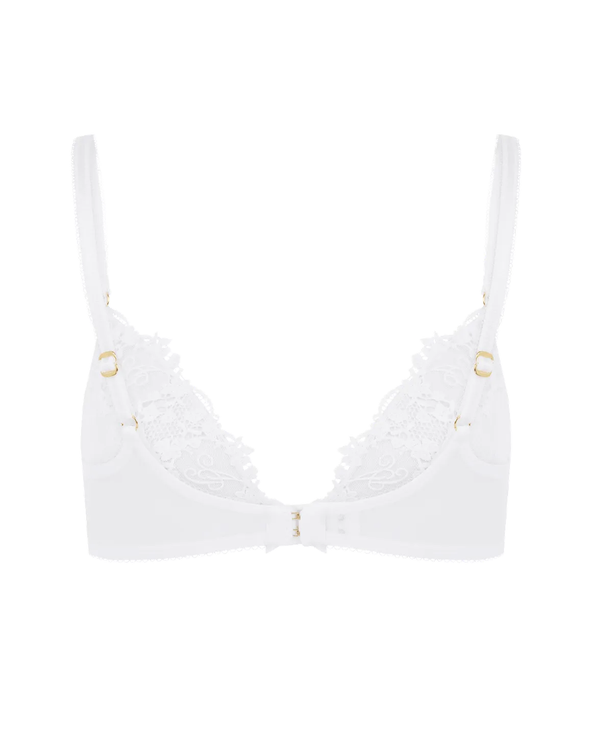 Averi Plunge Underwired Bra White | Agent Provocateur