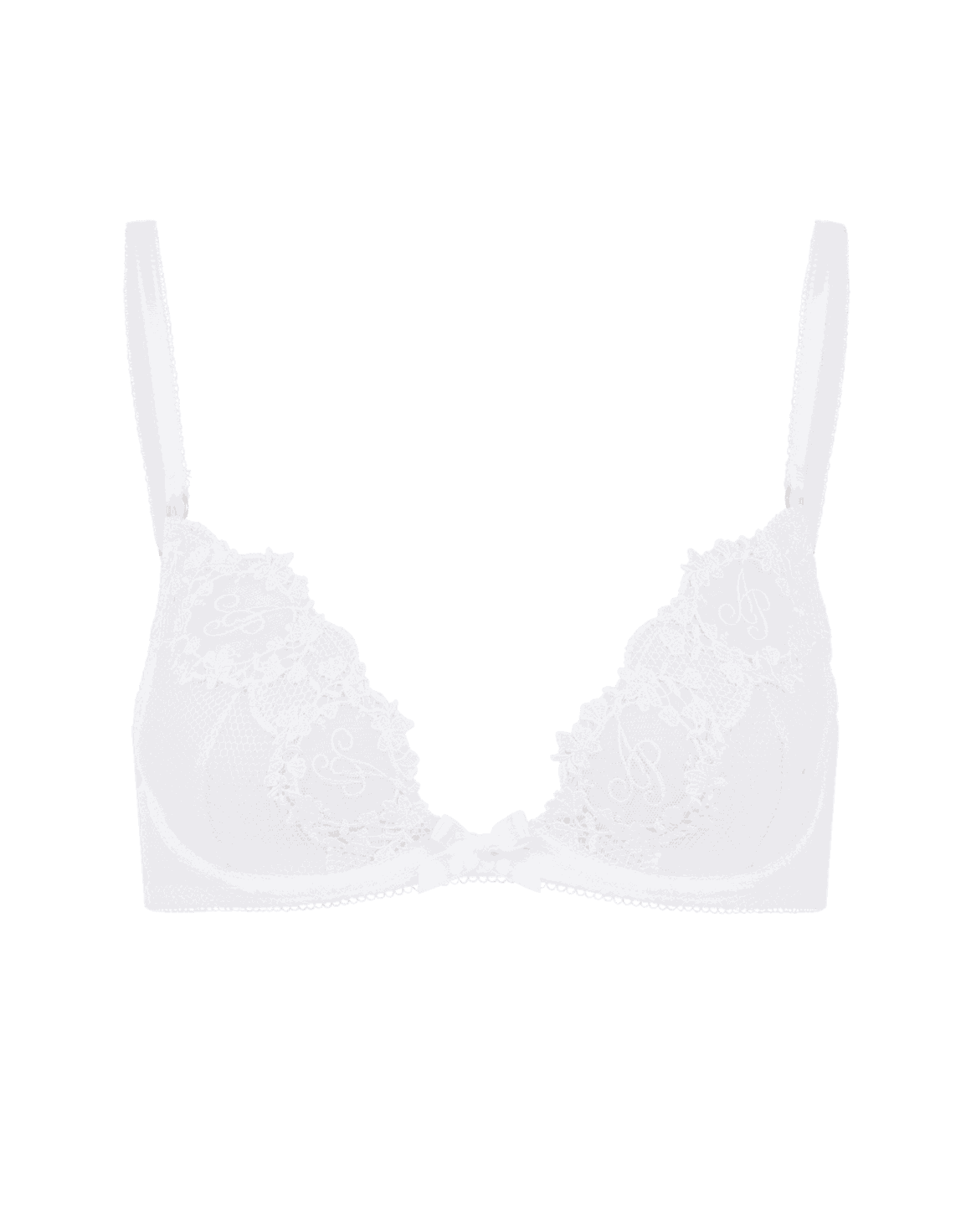 Averi Plunge Underwired Bra White | Agent Provocateur