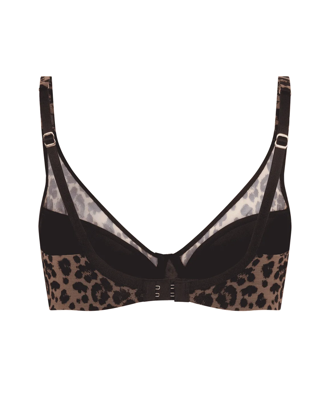 Lucky Padded Plunge Underwired Bra Leopard | Agent Provocateur
